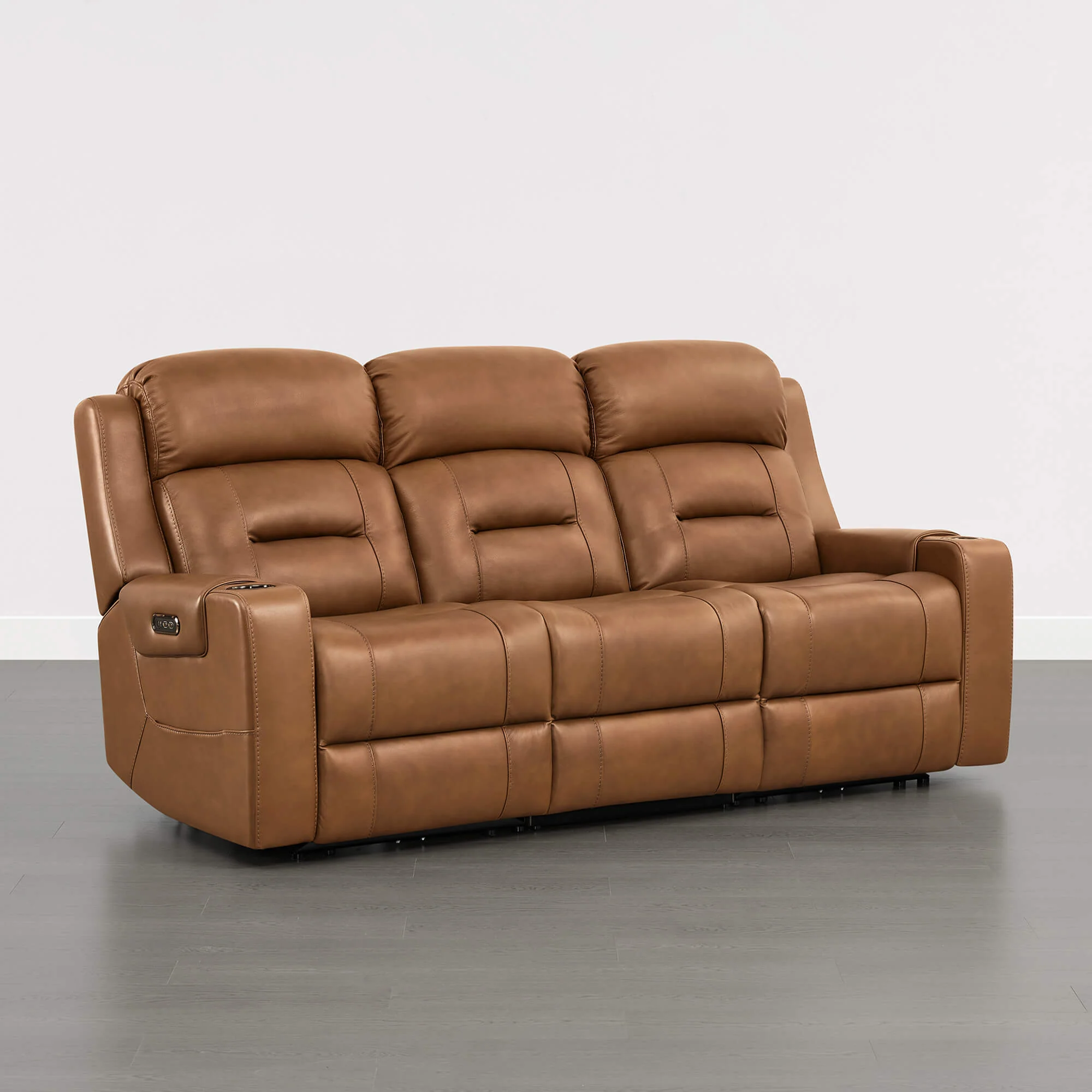 Garrison Handcraft Dual Motor Reclining Sofa with Power Headrest - Image 63