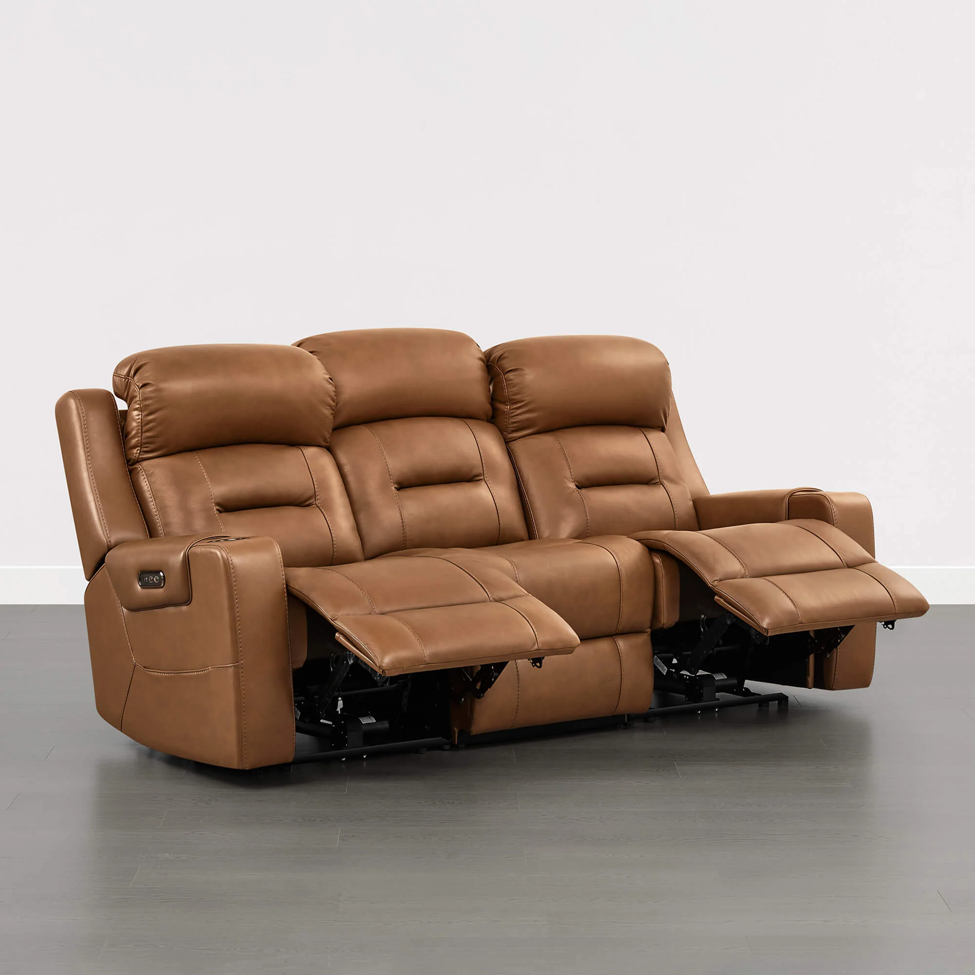 Garrison Handcraft Dual Motor Reclining Sofa with Power Headrest - Image 65