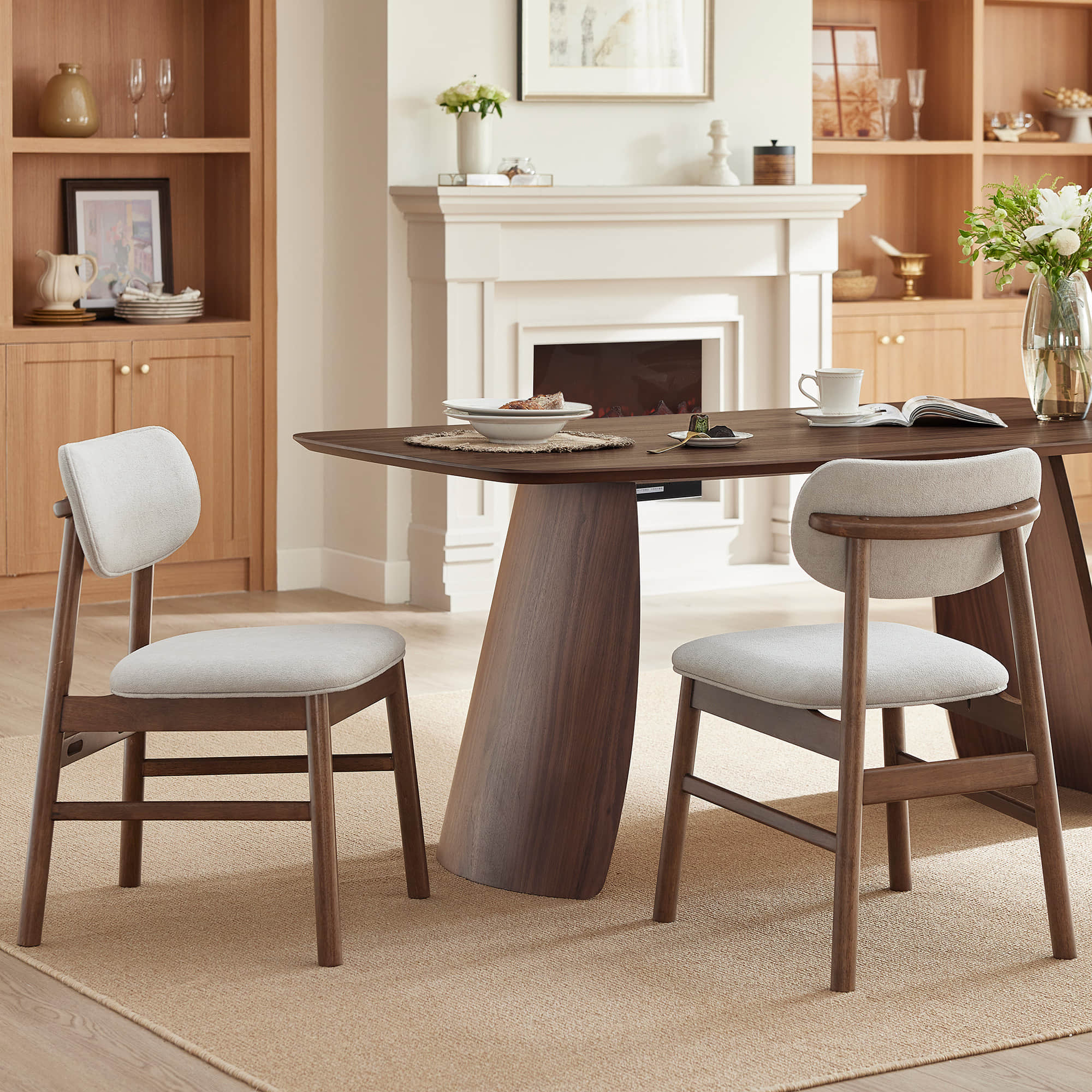 Glacia Modern Wood Dining Table for 4 - Image 7