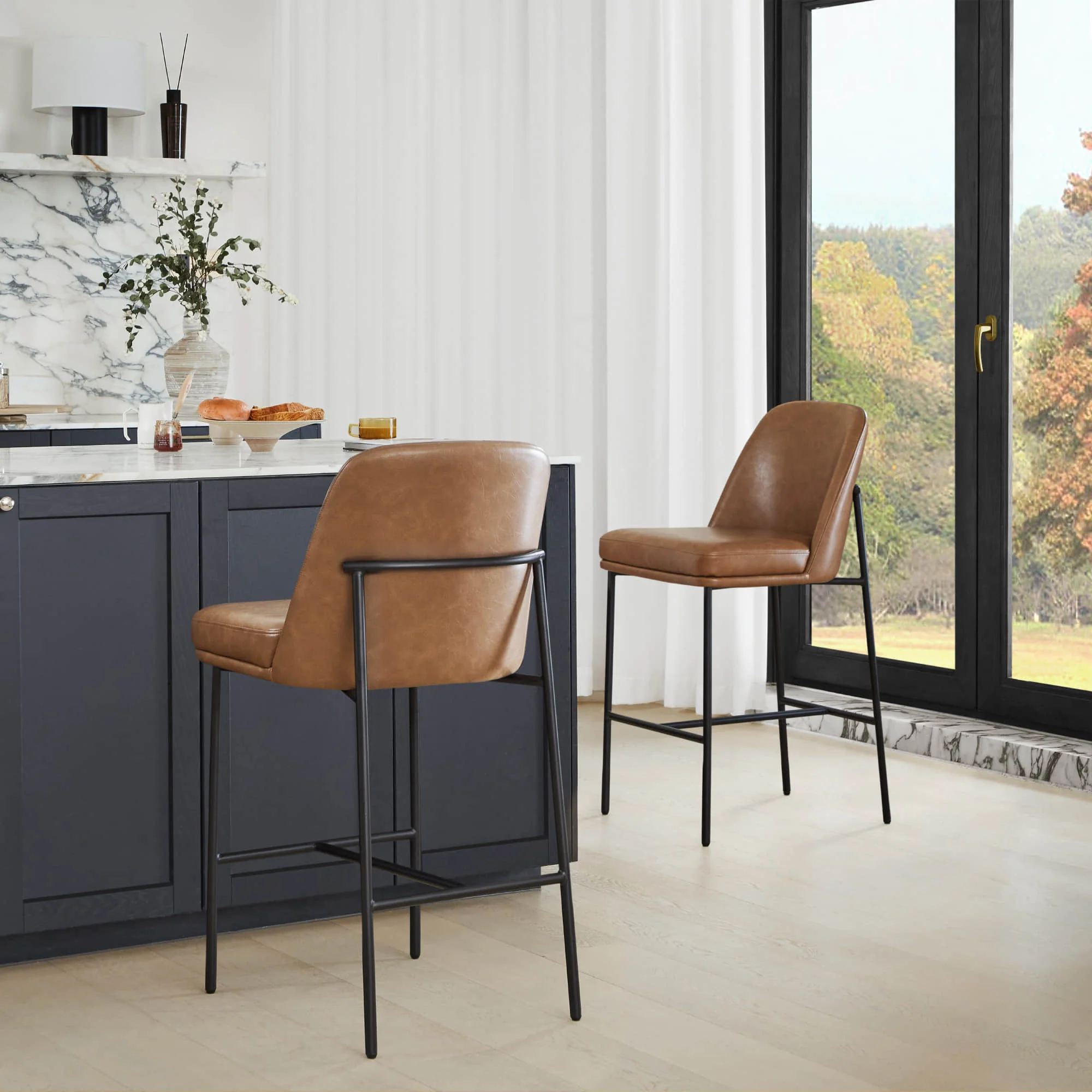 Golda Counter Stools with Metal Base - Image 40