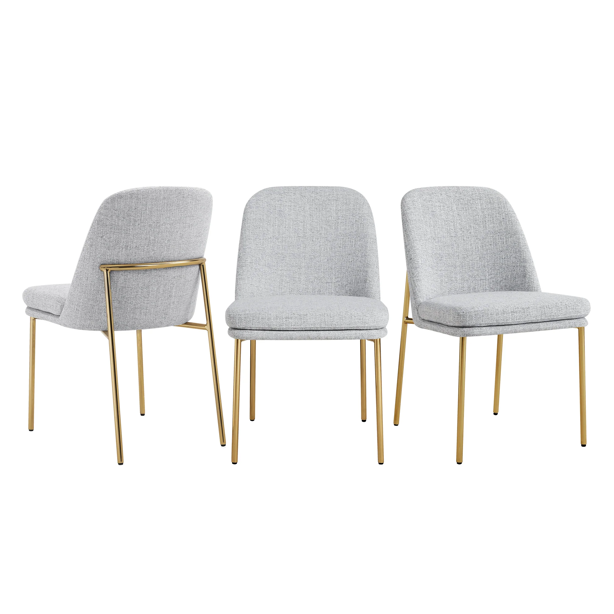 Golda Dining Chair With Metal Base - Image 5