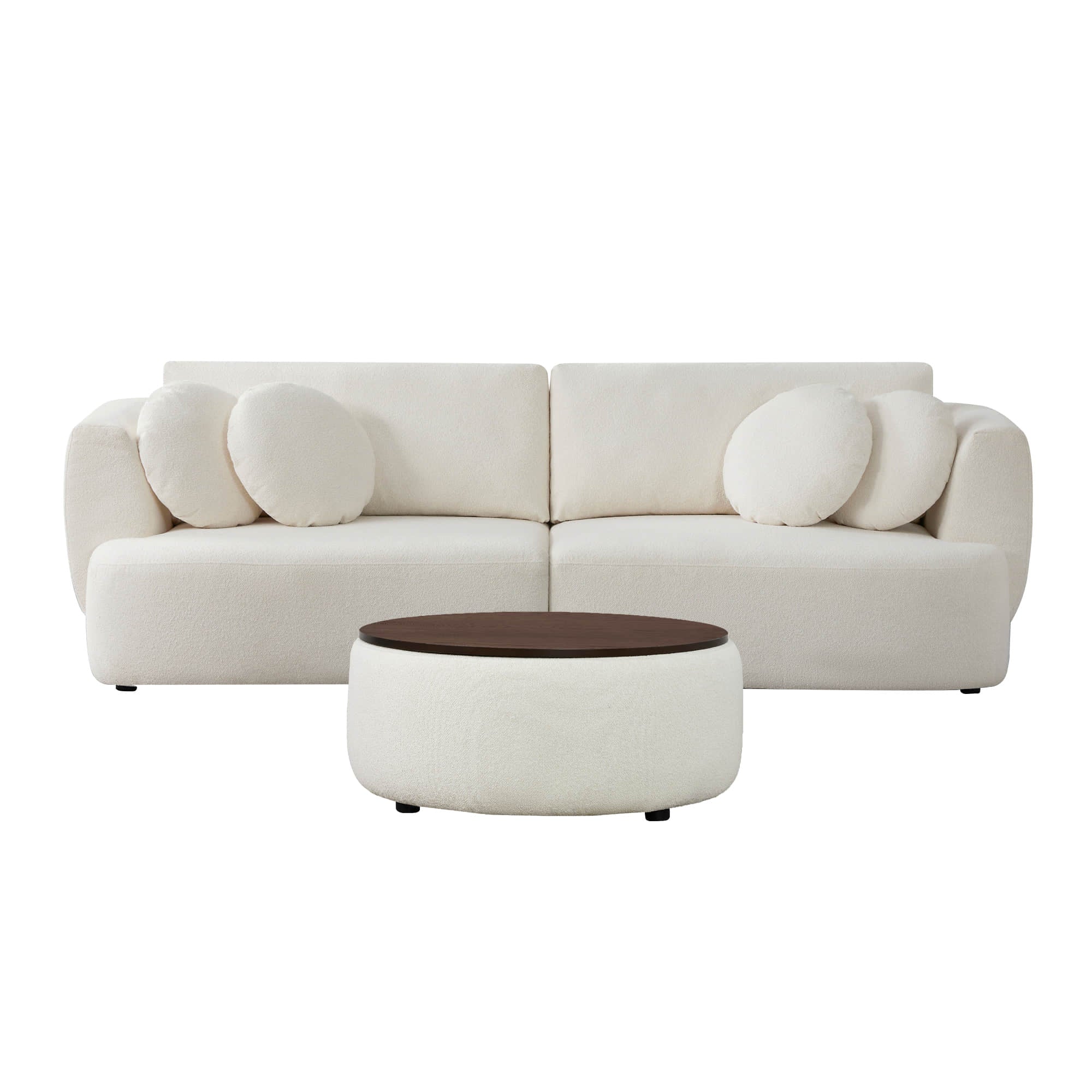 Grace 2-Seat Modular Curved Sofa – Generously Sized Design - Image 7