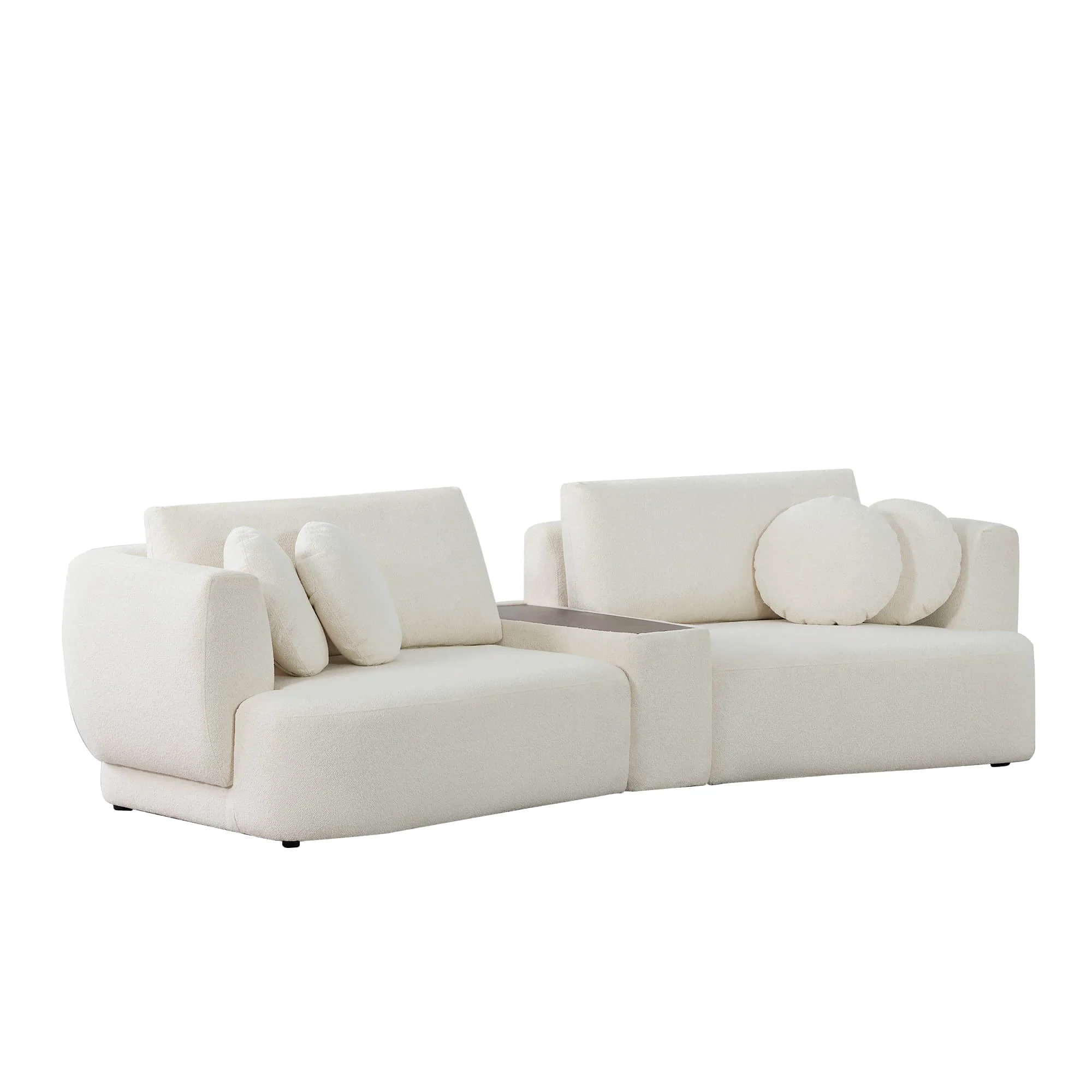 Grace 2-Seat Modular Curved Sofa – Generously Sized Design - Image 8