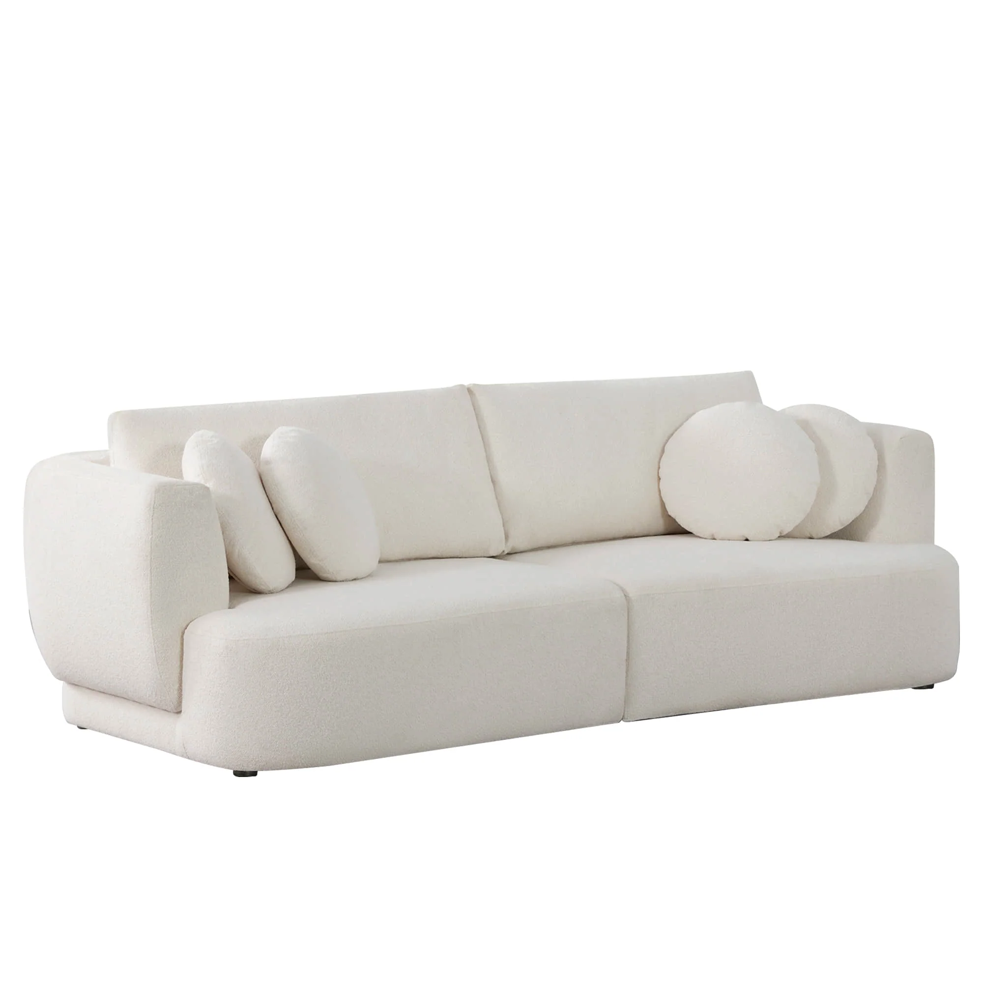 Grace 2-Seat Modular Curved Sofa – Generously Sized Design - Image 9