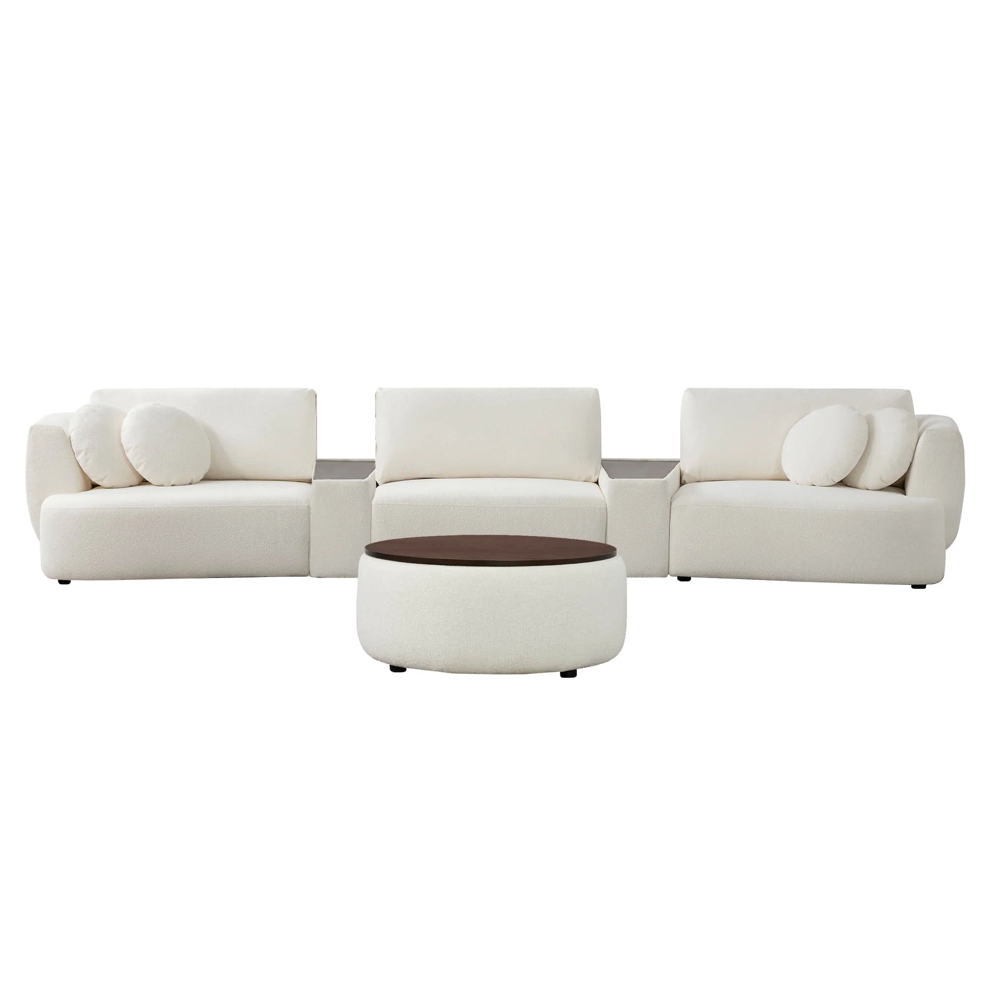 Grace 3-Seat Modular Curved Sofa – Generously Sized Design - Image 13