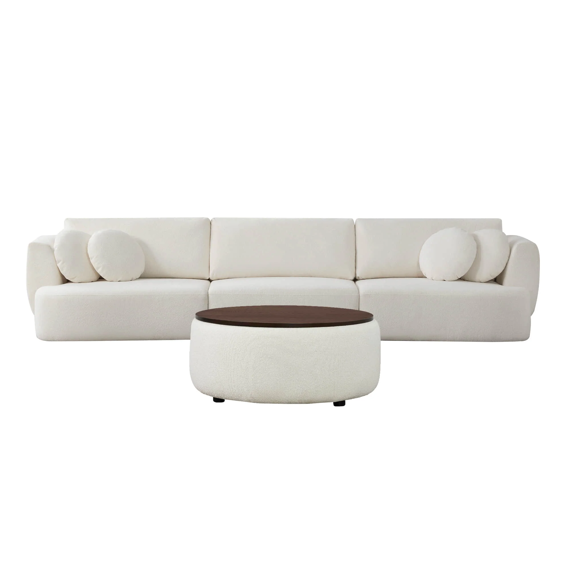 Grace 3-Seat Modular Curved Sofa – Generously Sized Design - Image 15