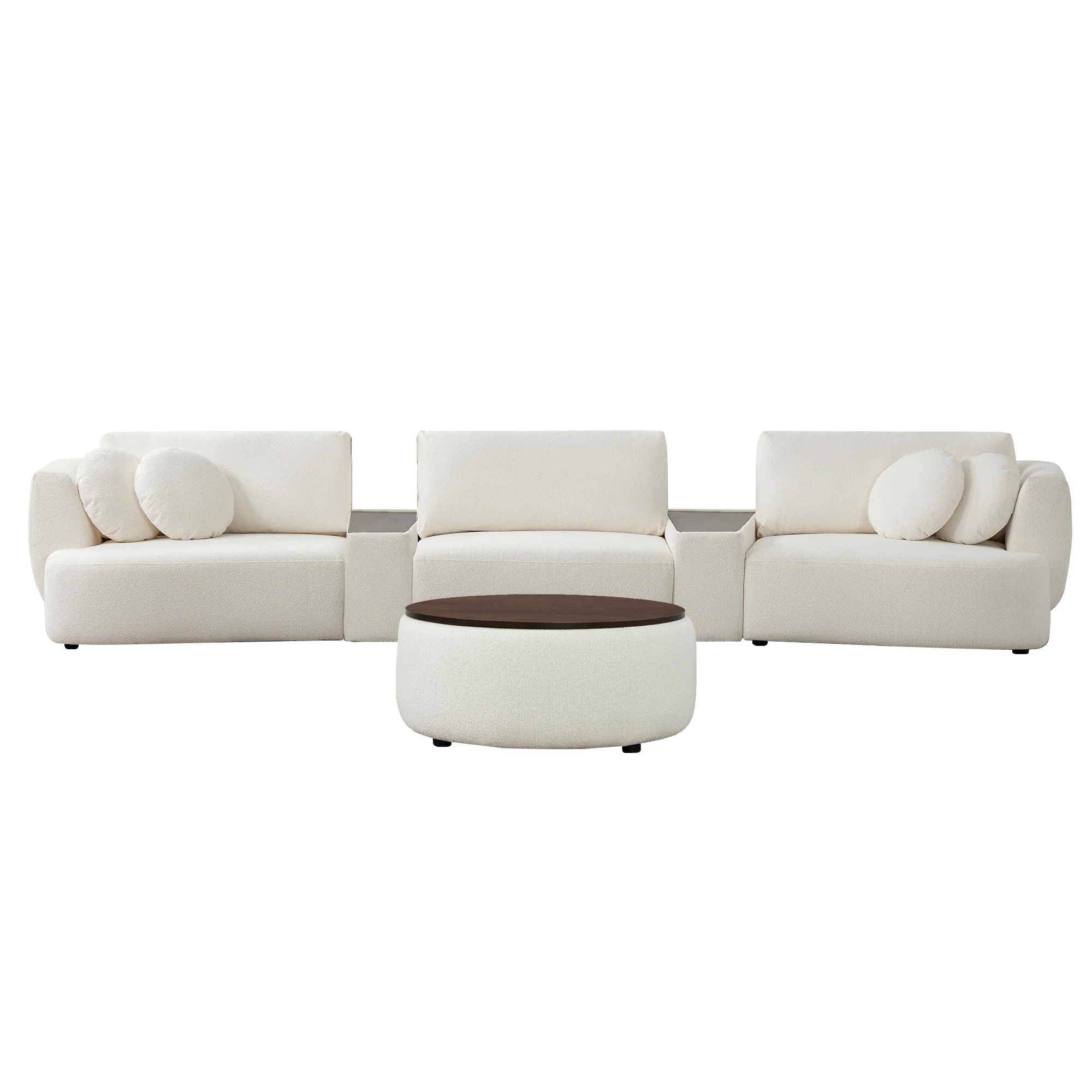 Grace 3-Seat Modular Curved Sofa – Generously Sized Design - Image 75
