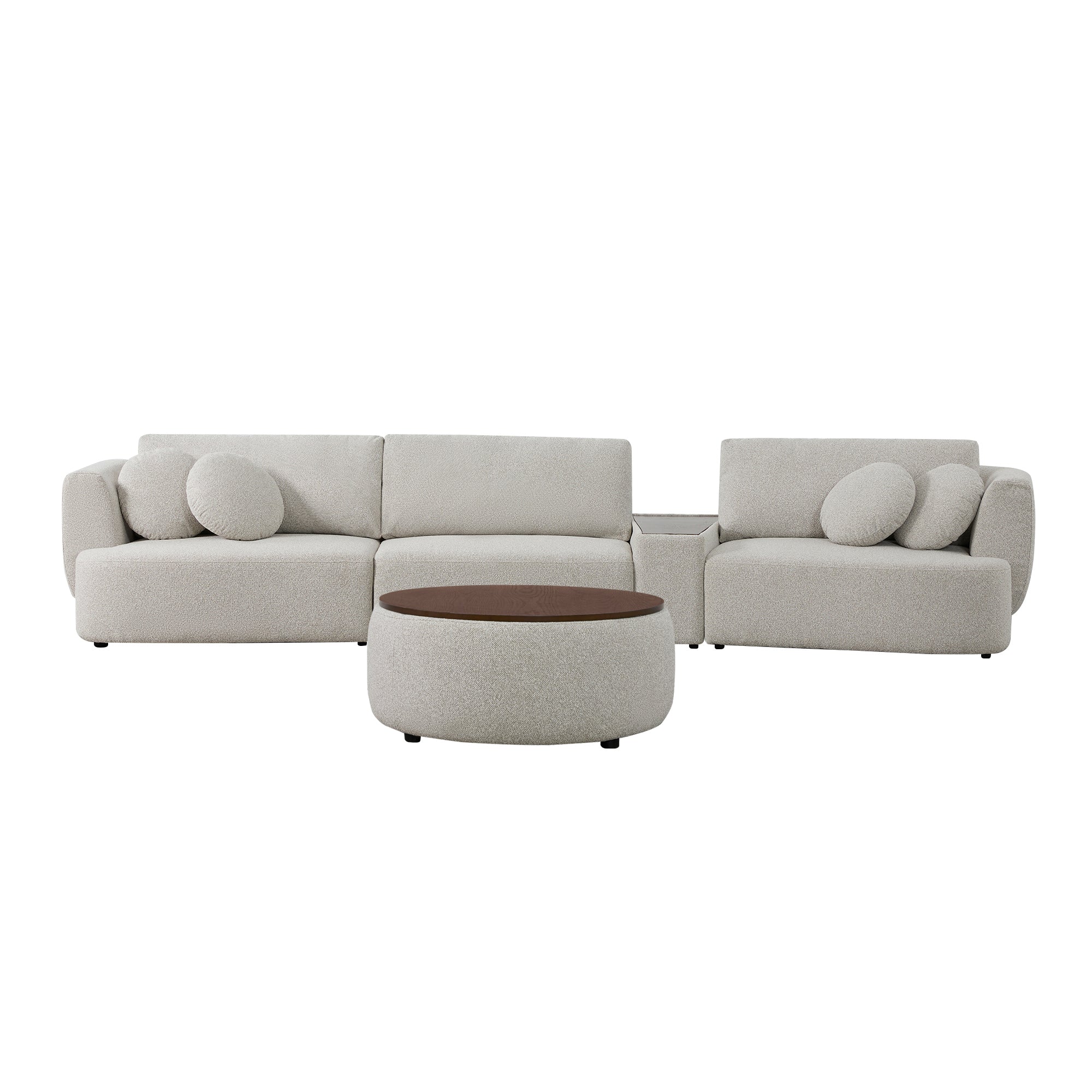 Grace 3-Seat Modular Curved Sofa – Generously Sized Design - Image 80
