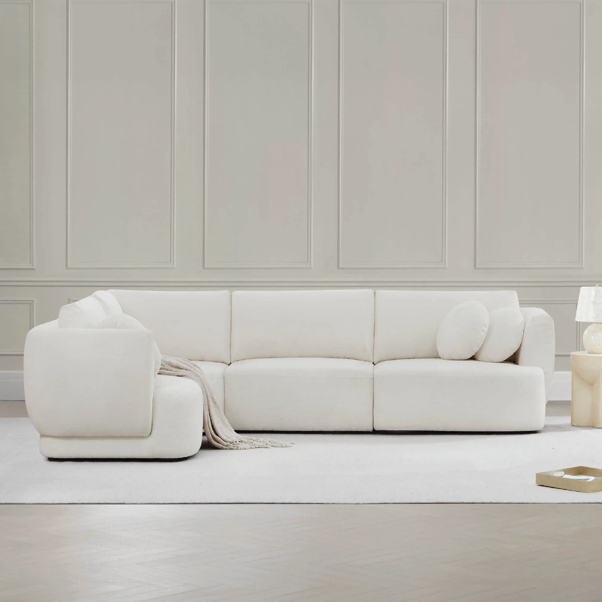 Grace 4-Seat Modular Curved Sofa – Generously Sized Design - Image 12