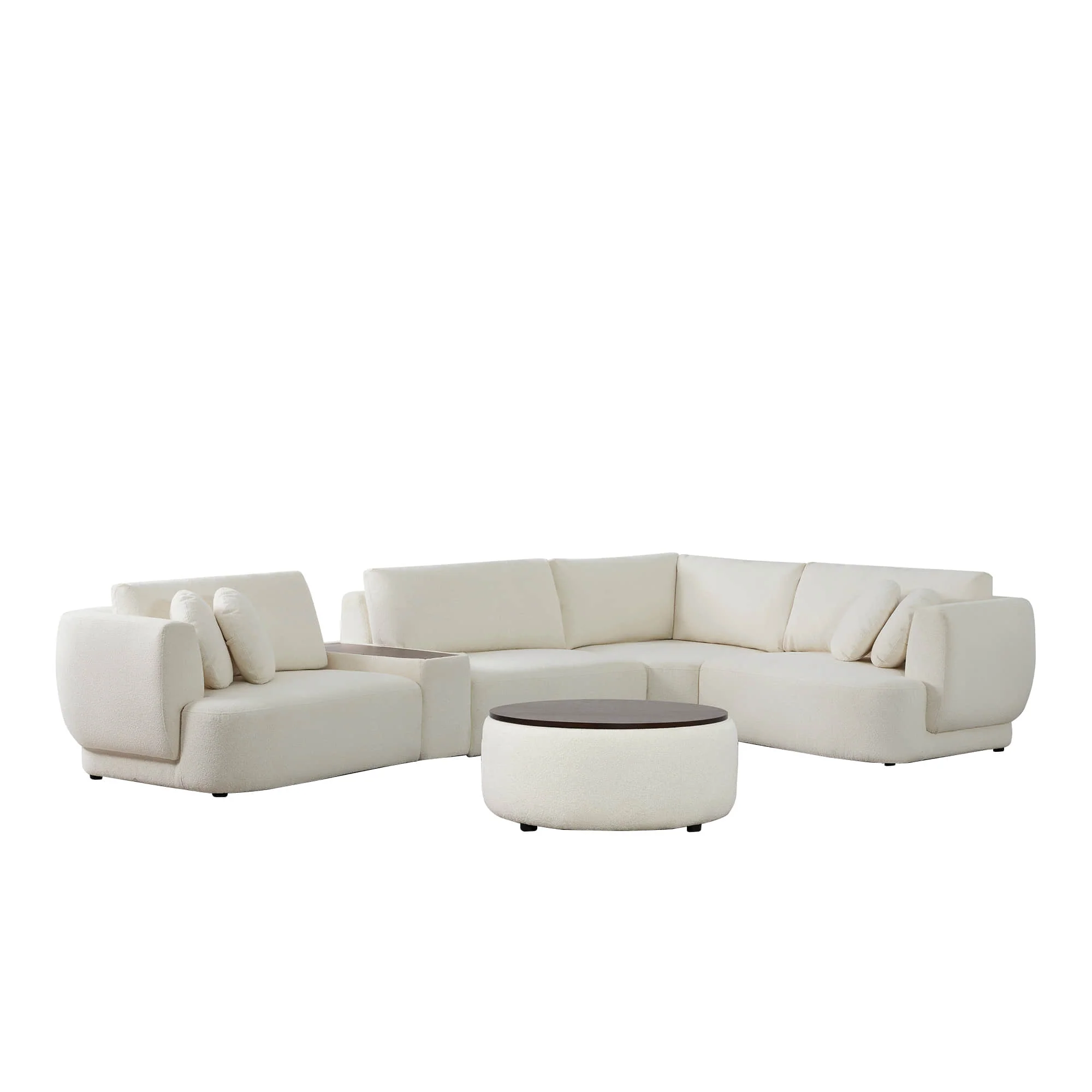 Grace 4-Seat Modular Curved Sofa – Generously Sized Design - Image 25