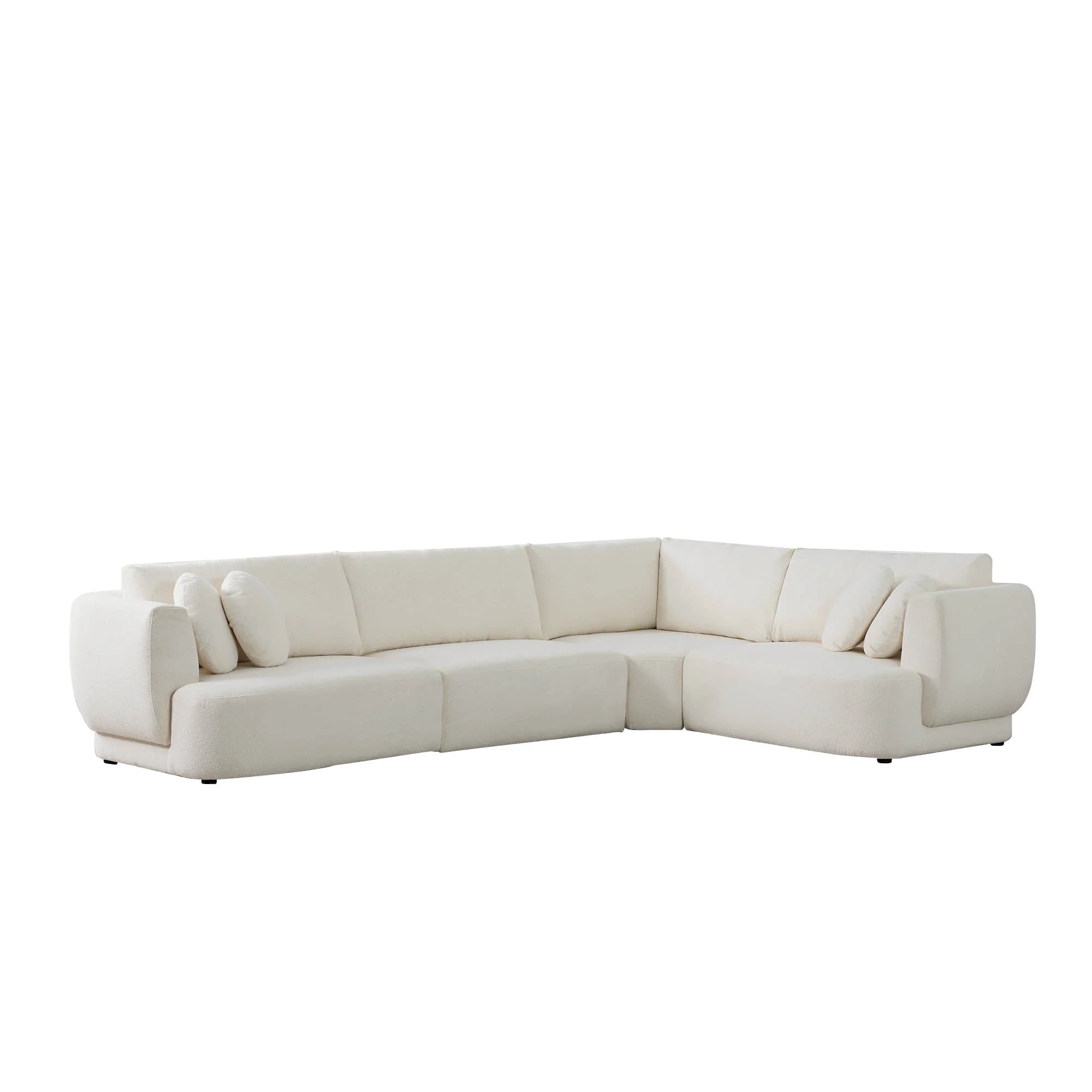 Grace 4-Seat Modular Curved Sofa – Generously Sized Design - Image 26