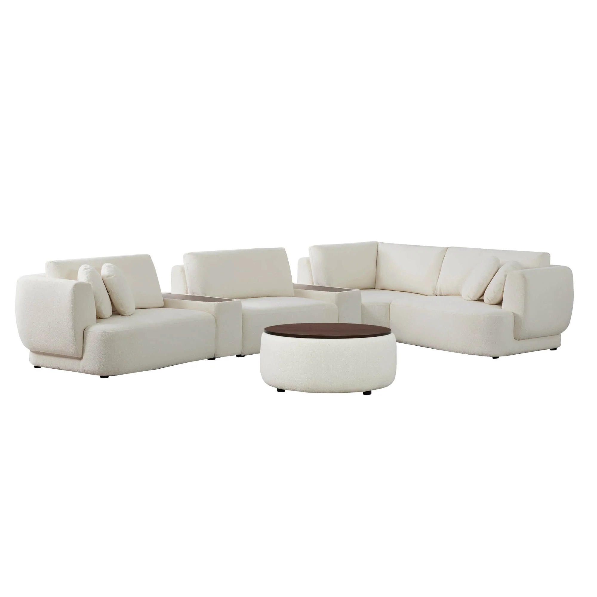 Grace 4-Seat Modular Curved Sofa – Generously Sized Design - Image 36