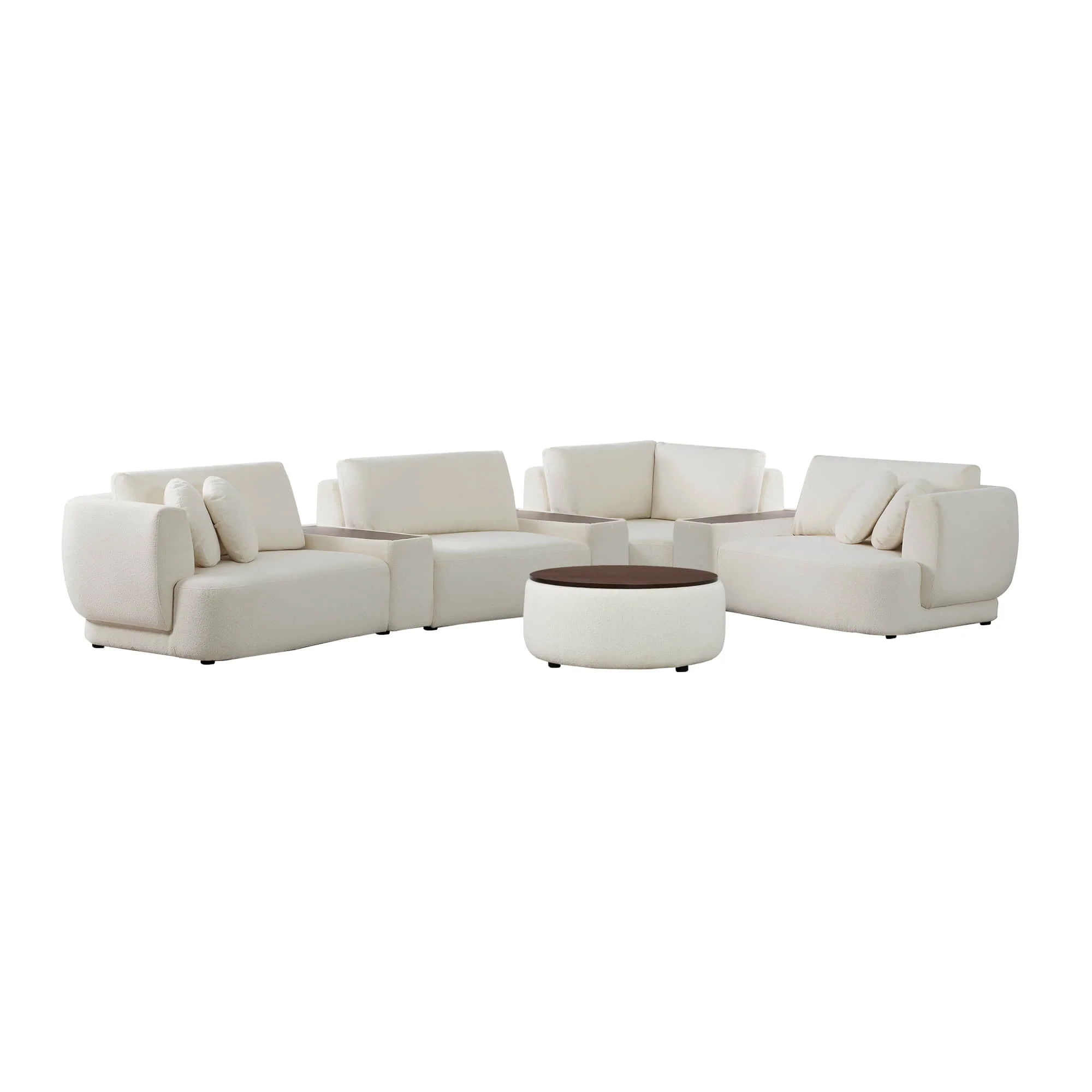 Grace 4-Seat Modular Curved Sofa – Generously Sized Design - Image 37