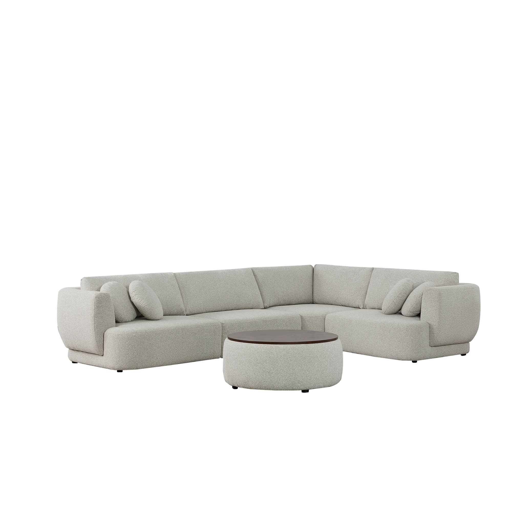 Grace 4-Seat Modular Curved Sofa – Generously Sized Design - Image 66