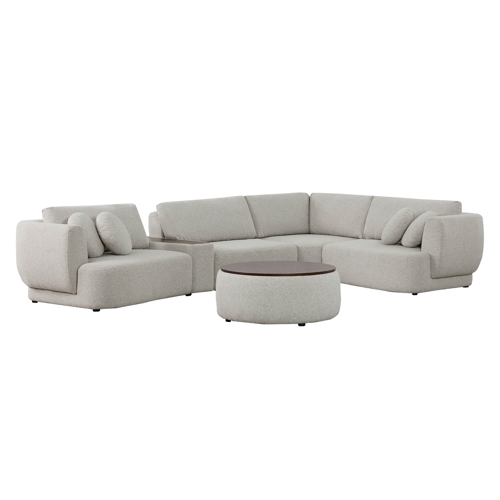 Grace 4-Seat Modular Curved Sofa – Generously Sized Design - Image 68