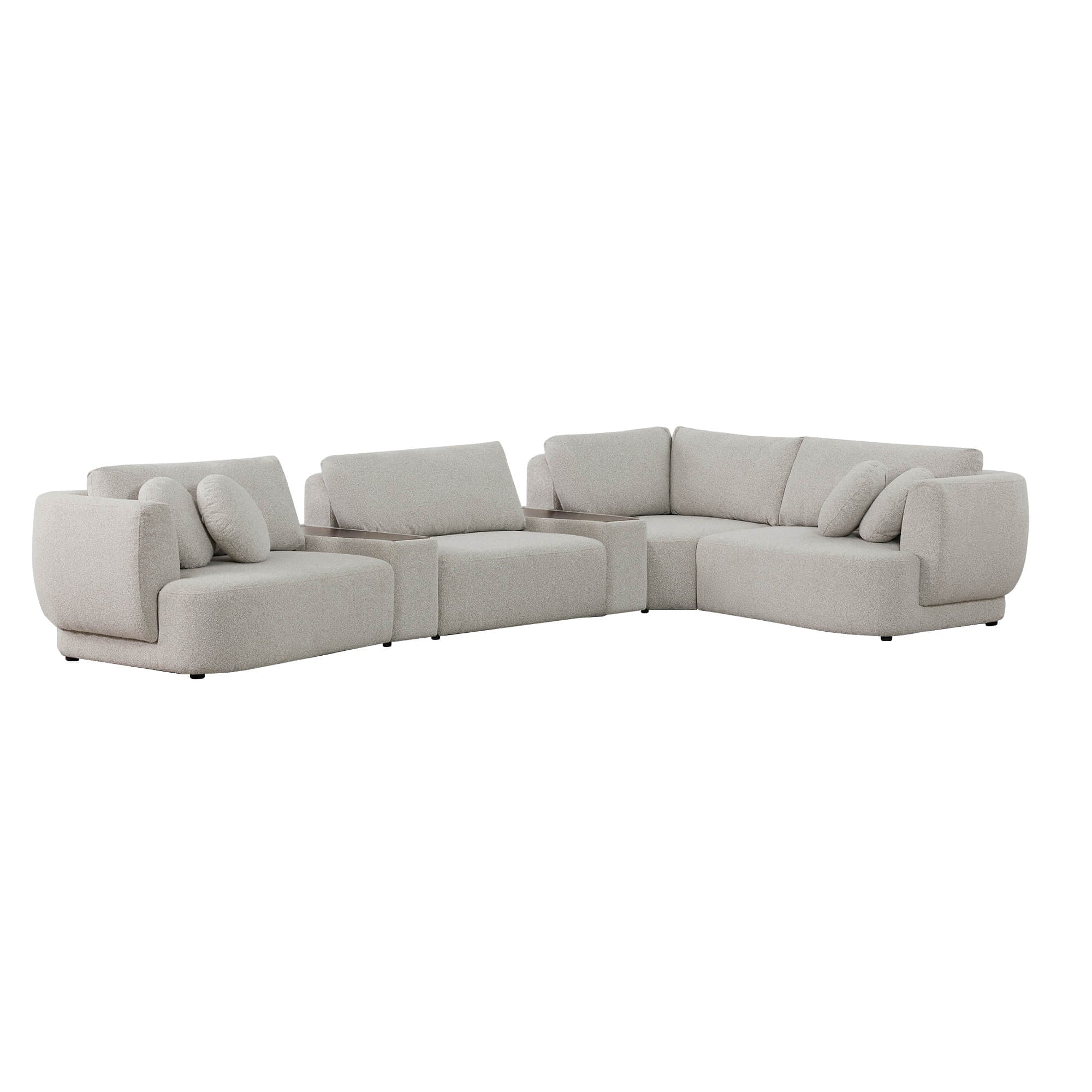 Grace 4-Seat Modular Curved Sofa – Generously Sized Design - Image 71