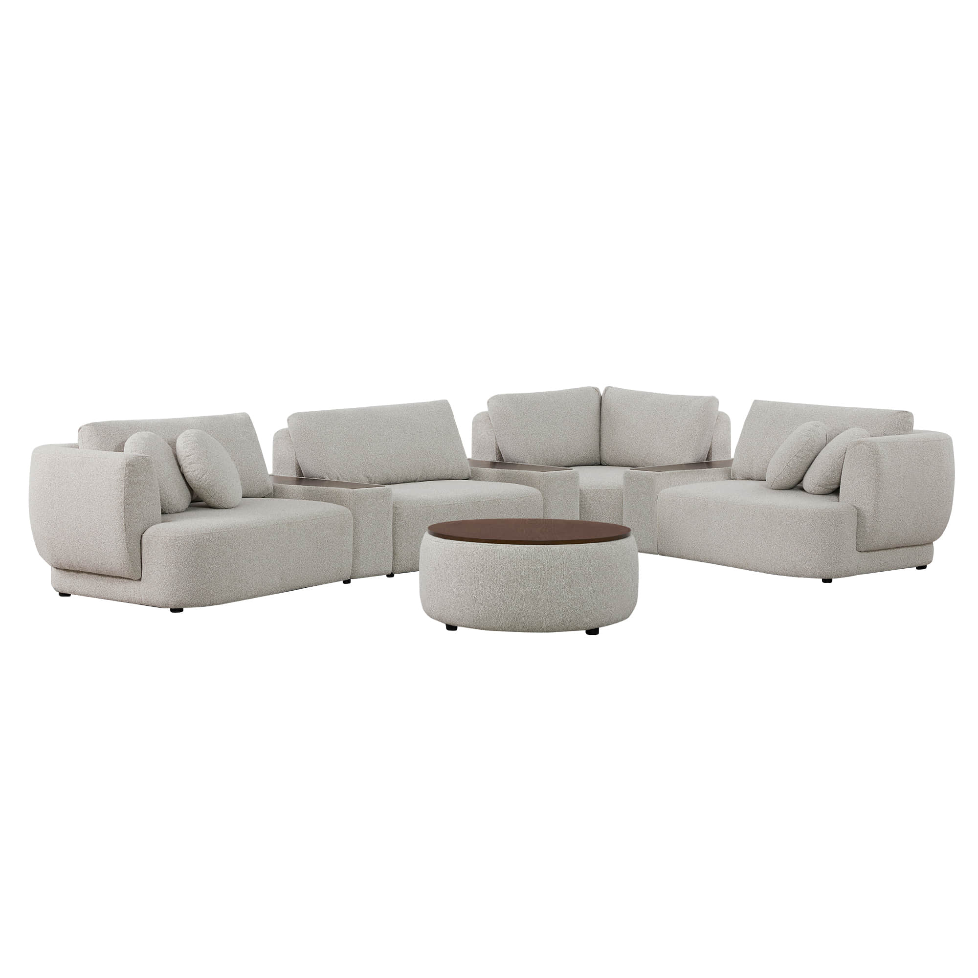 Grace 4-Seat Modular Curved Sofa – Generously Sized Design - Image 73