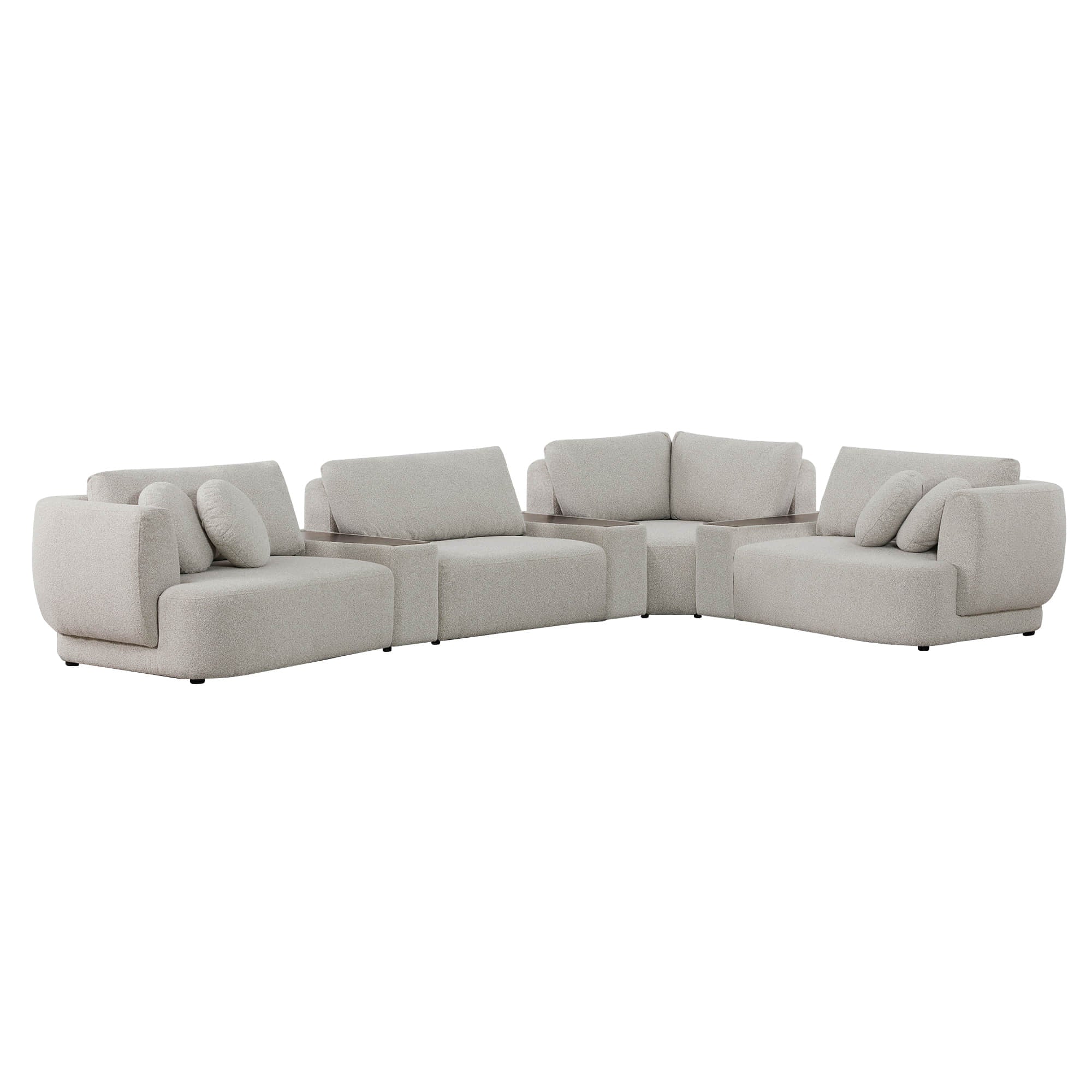 Grace 4-Seat Modular Curved Sofa – Generously Sized Design - Image 74