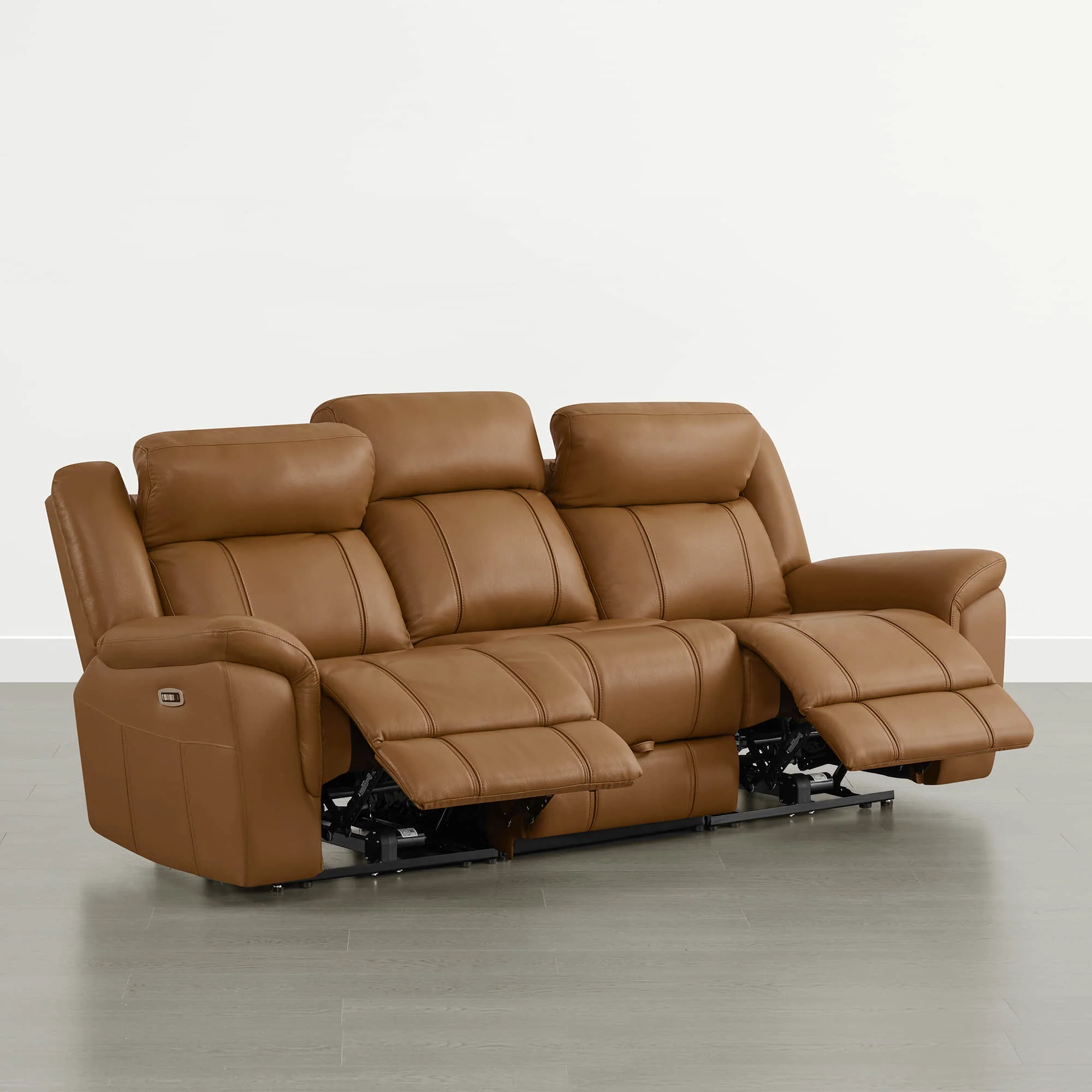 Grady Genuine Leather Power Reclining Sofa with Flip-Down Tabletop - Image 33