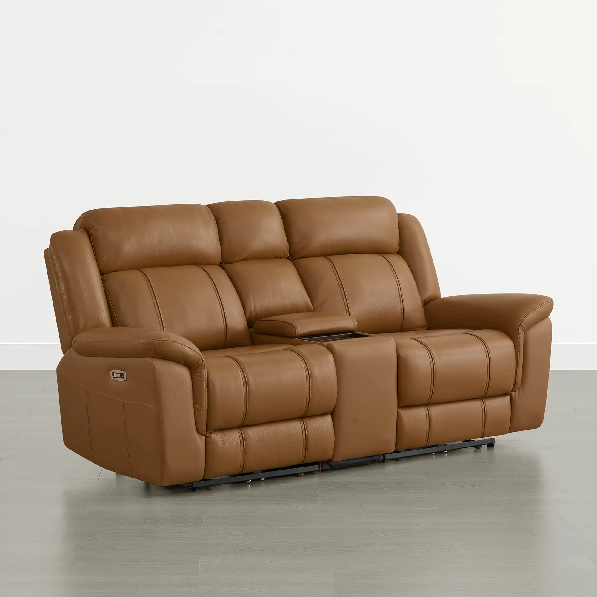 Grady Genuine Leather Power Reclining Sofa with Flip-Down Tabletop - Image 34
