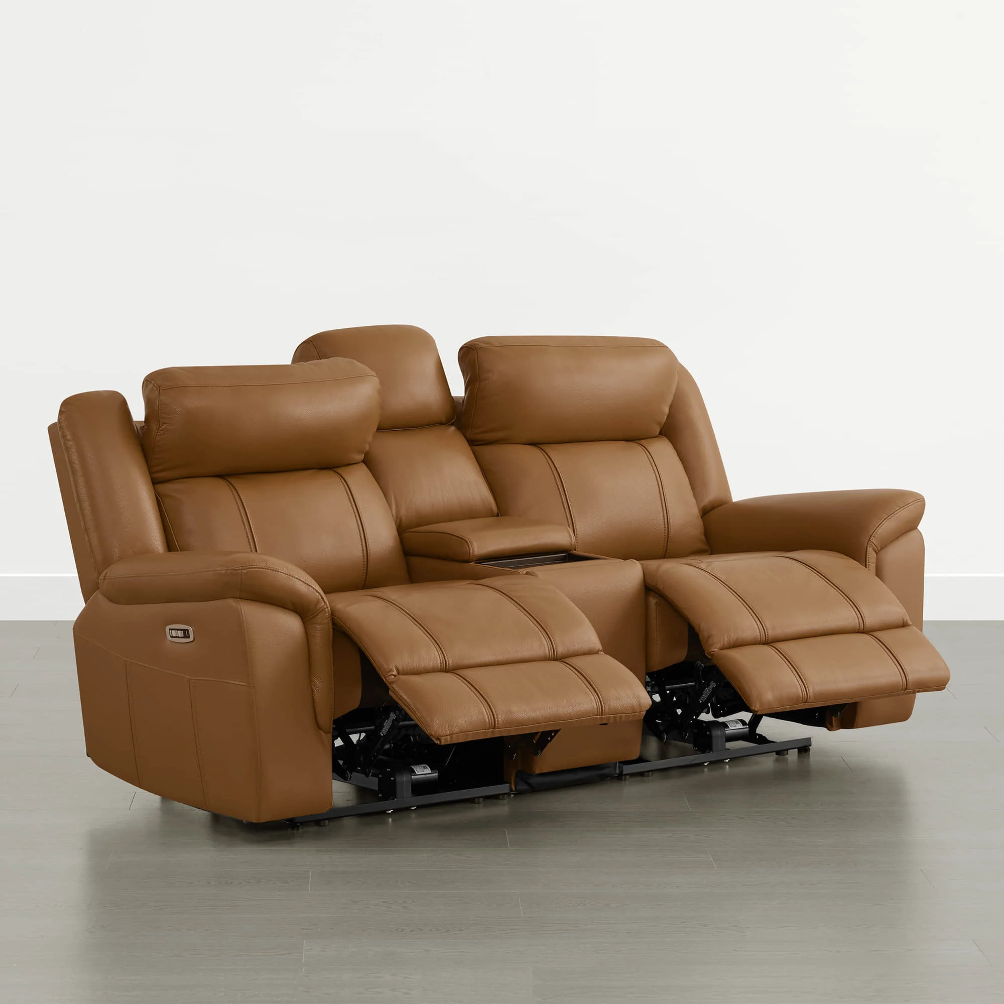 Grady Genuine Leather Power Reclining Sofa with Flip-Down Tabletop - Image 36
