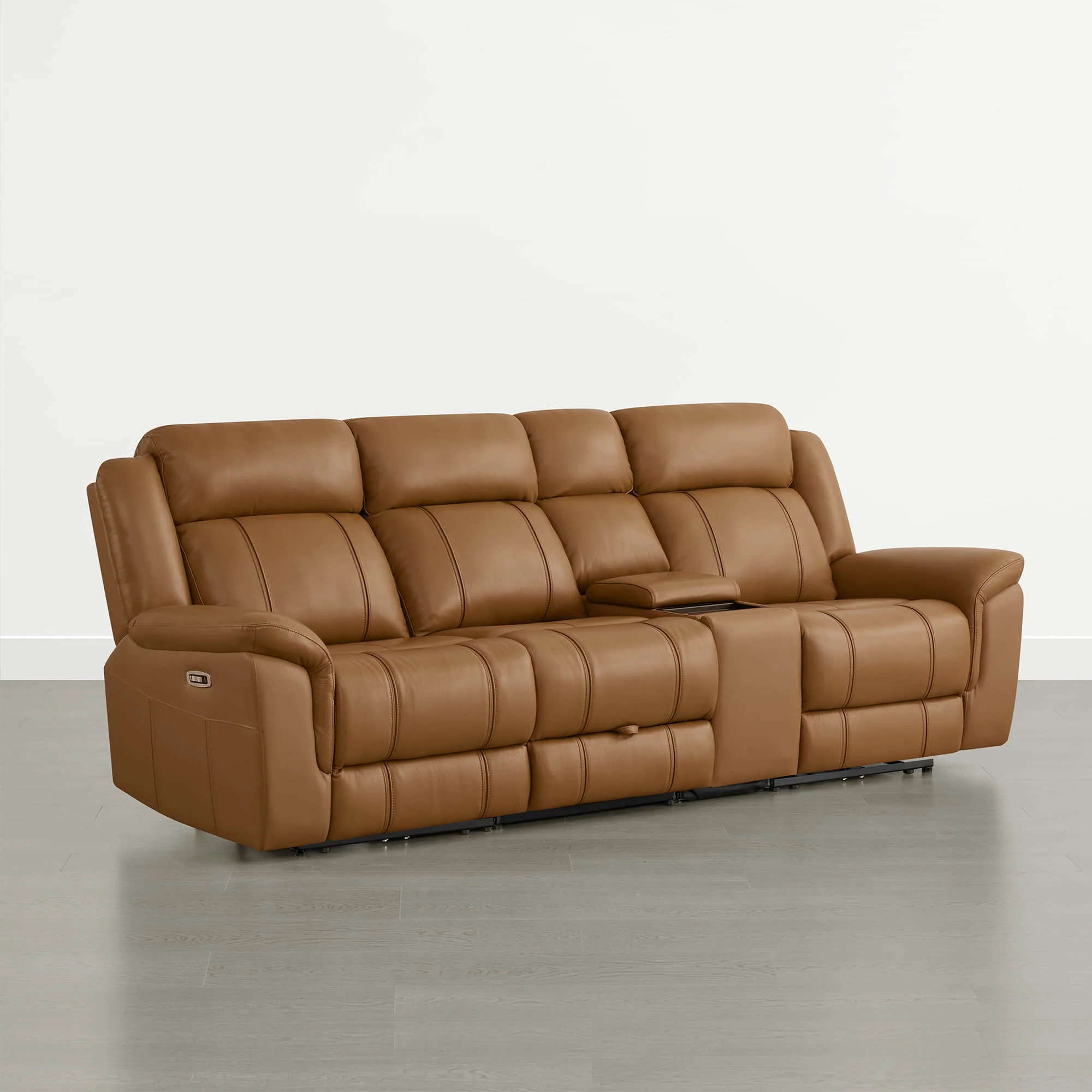 Grady Genuine Leather Power Reclining Sofa with Flip-Down Tabletop - Image 37