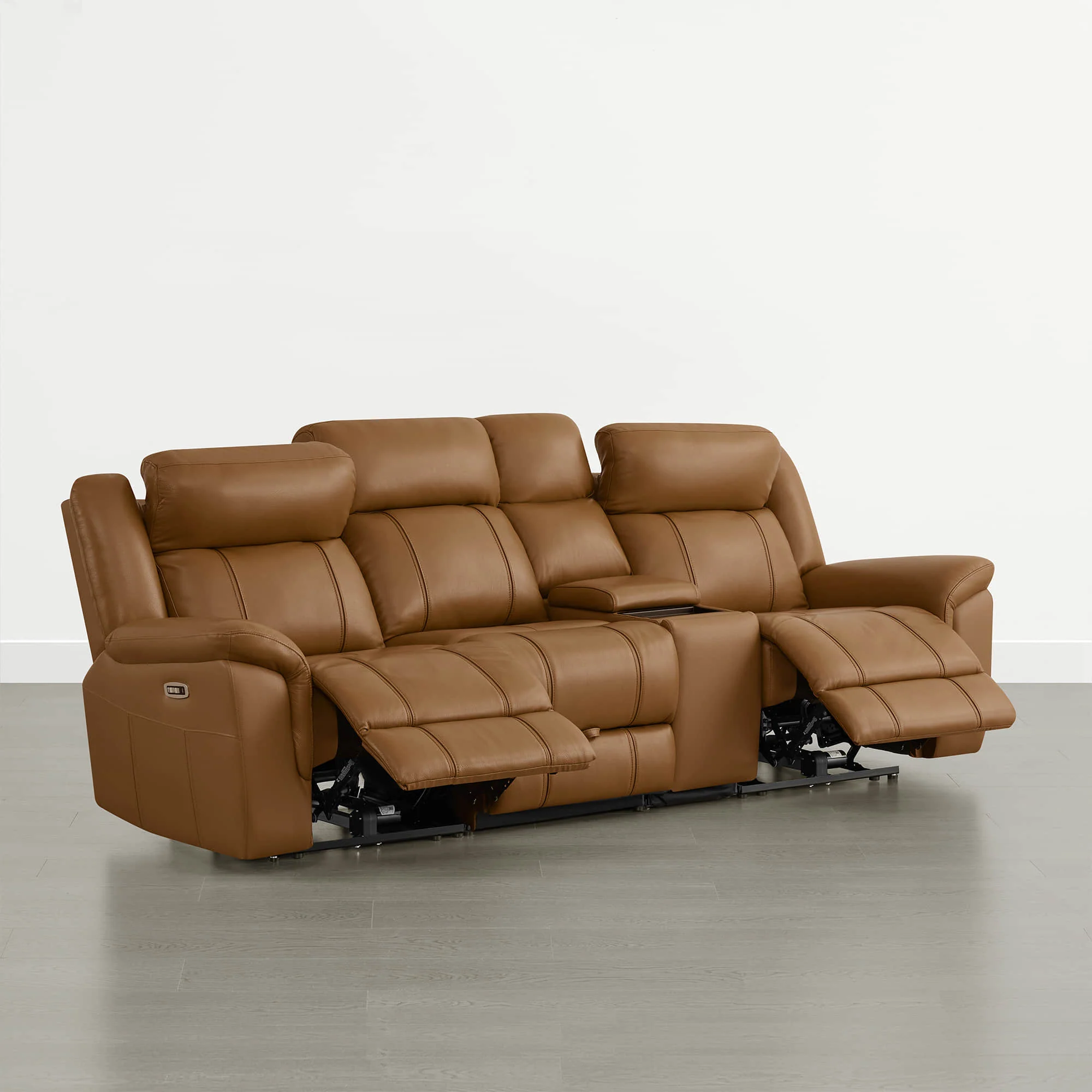 Grady Genuine Leather Power Reclining Sofa with Flip-Down Tabletop - Image 39