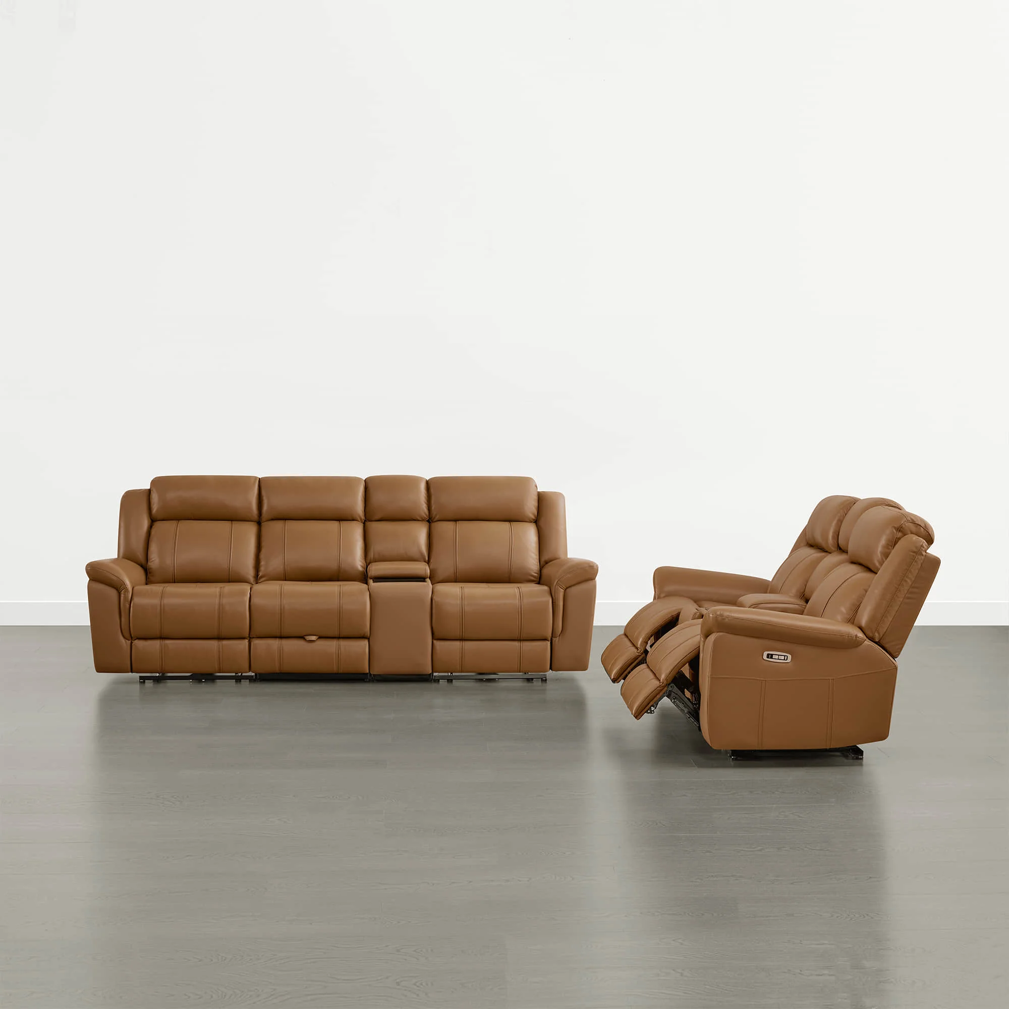 Grady Genuine Leather Power Reclining Sofa with Flip-Down Tabletop - Image 46