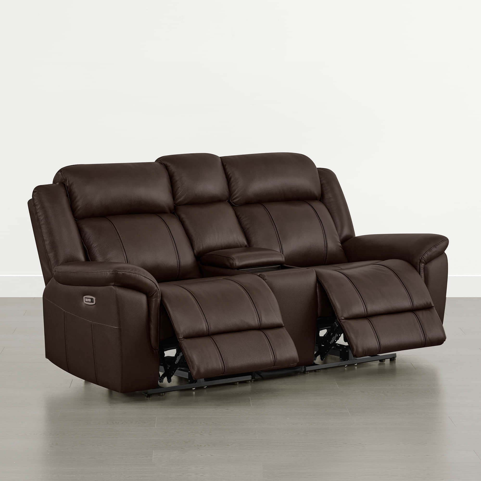 Grady Genuine Leather Power Reclining Sofa with Flip-Down Tabletop - Image 71