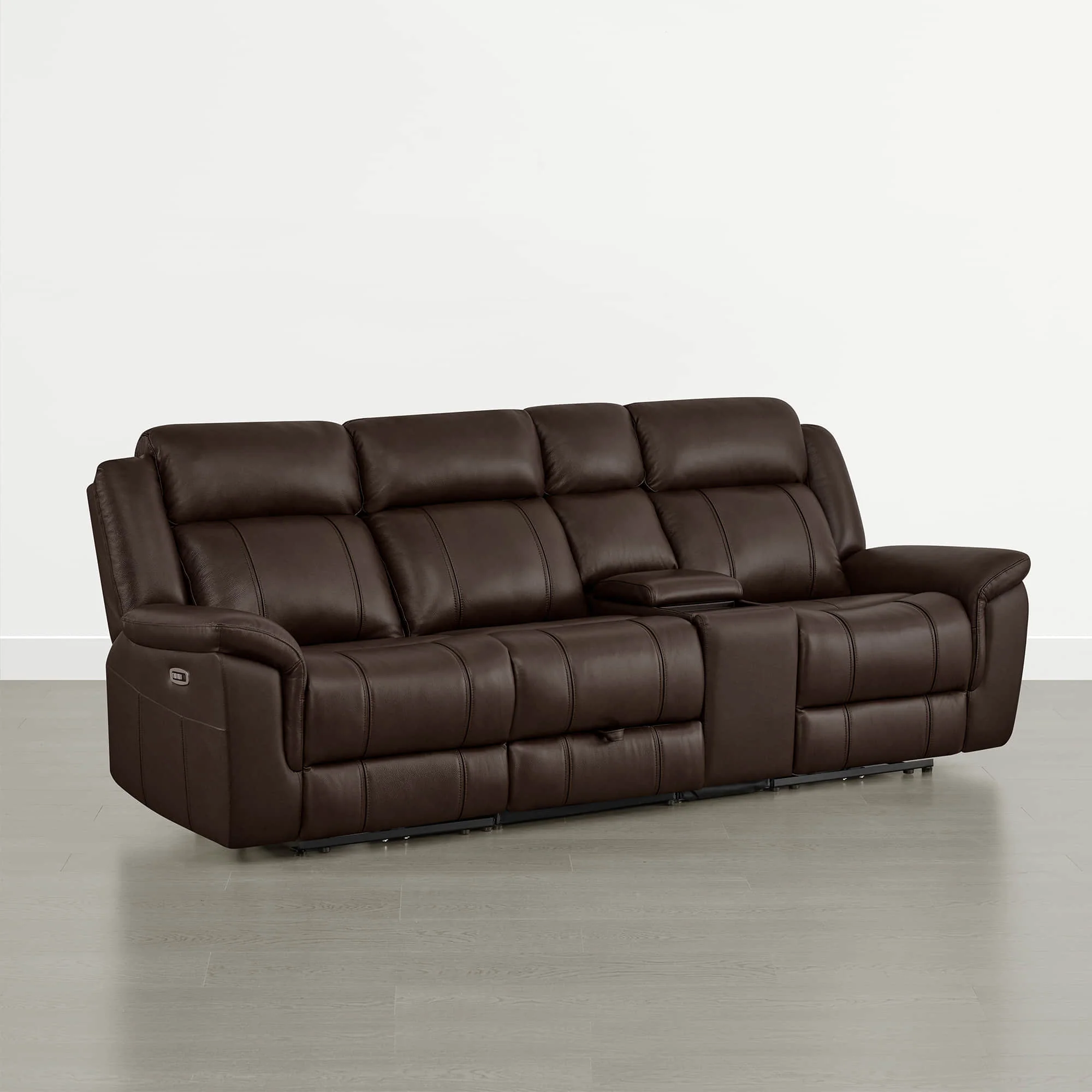Grady Genuine Leather Power Reclining Sofa with Flip-Down Tabletop - Image 73