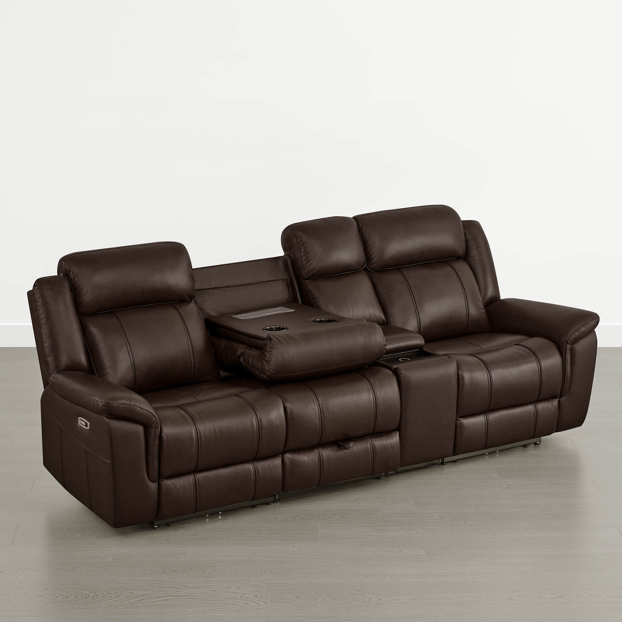 Grady Genuine Leather Power Reclining Sofa with Flip-Down Tabletop - Image 76