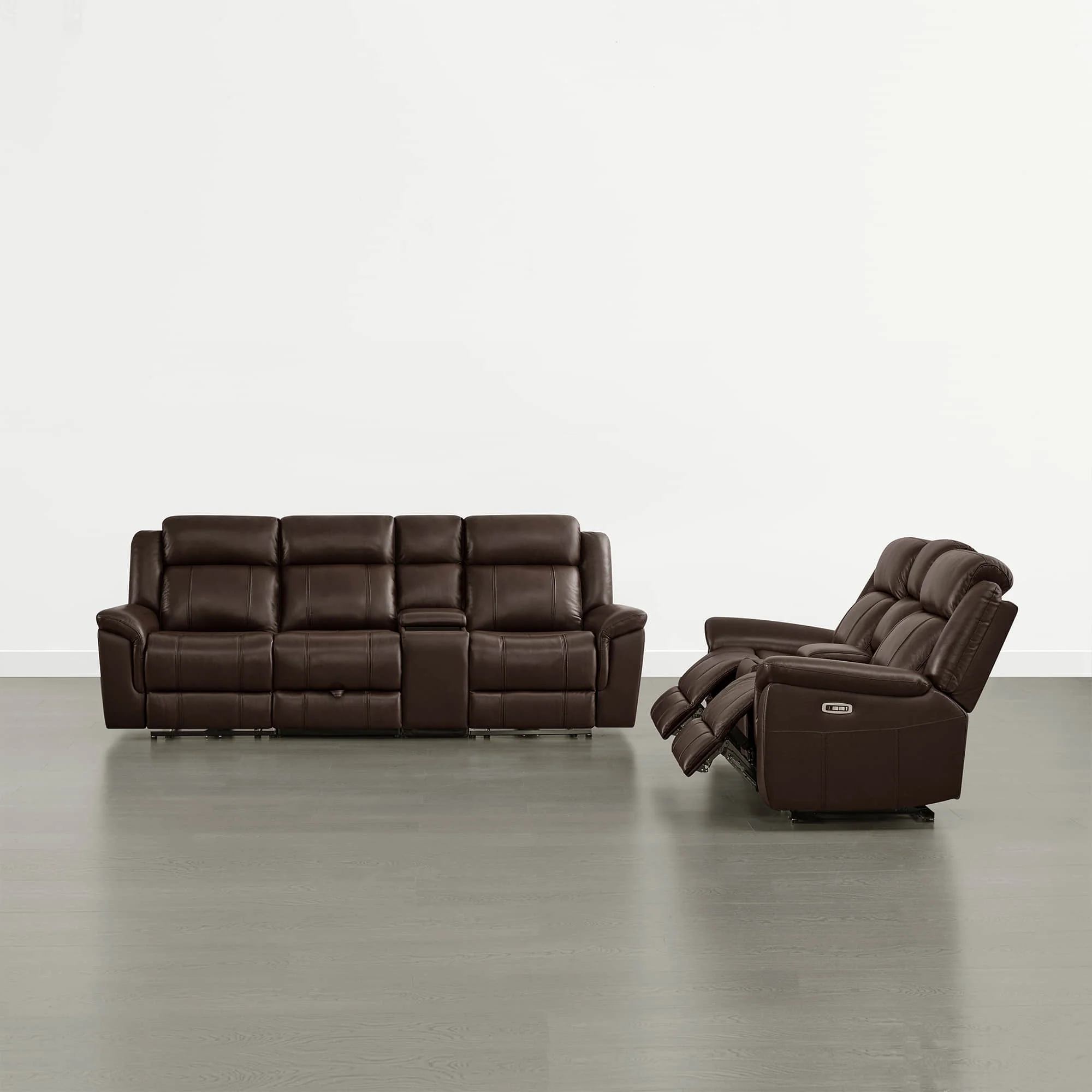 Grady Genuine Leather Power Reclining Sofa with Flip-Down Tabletop - Image 82