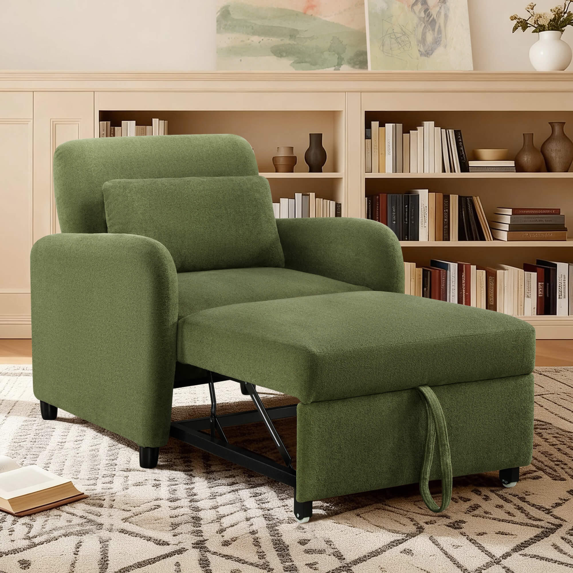 Greer Stylish Convertible Sleeper Chair - Image 15
