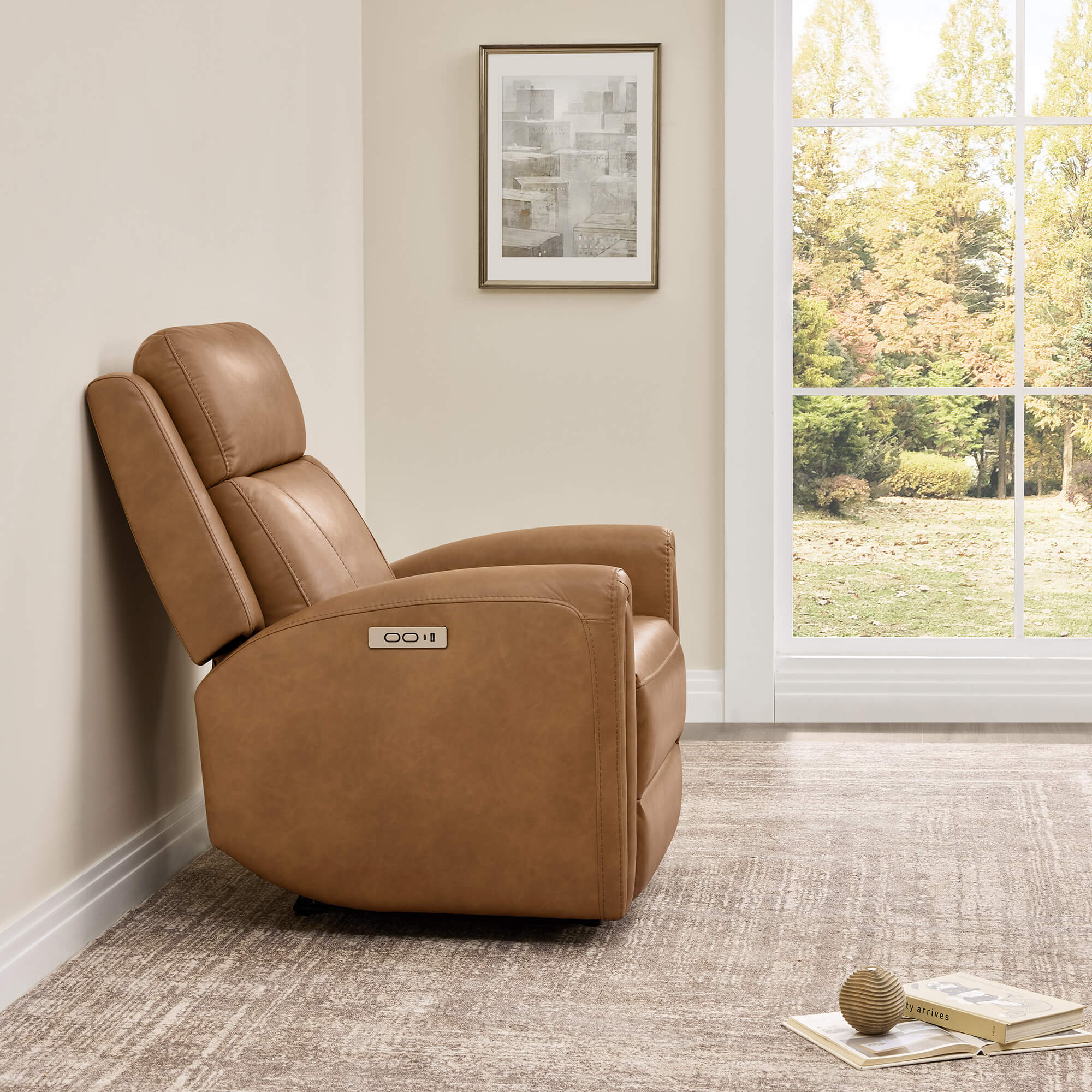 Hadley Modern Zero Wall-hugger Power Recliner - Image 45