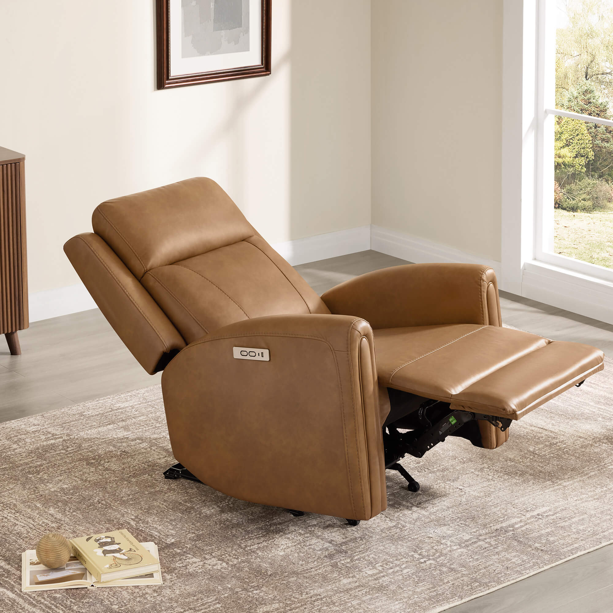 Hadley Modern Zero Wall-hugger Power Recliner - Image 46