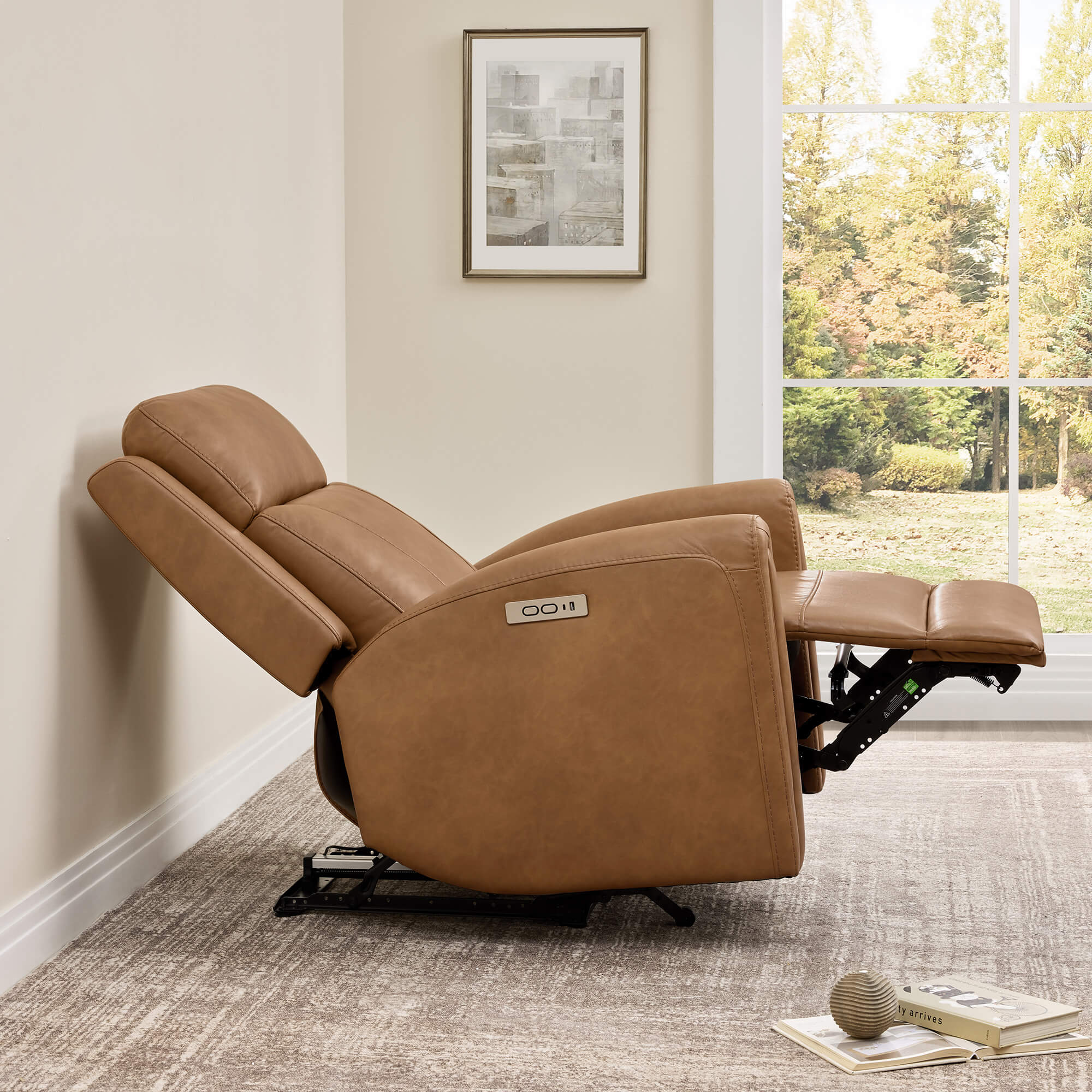 Hadley Modern Zero Wall-hugger Power Recliner - Image 47
