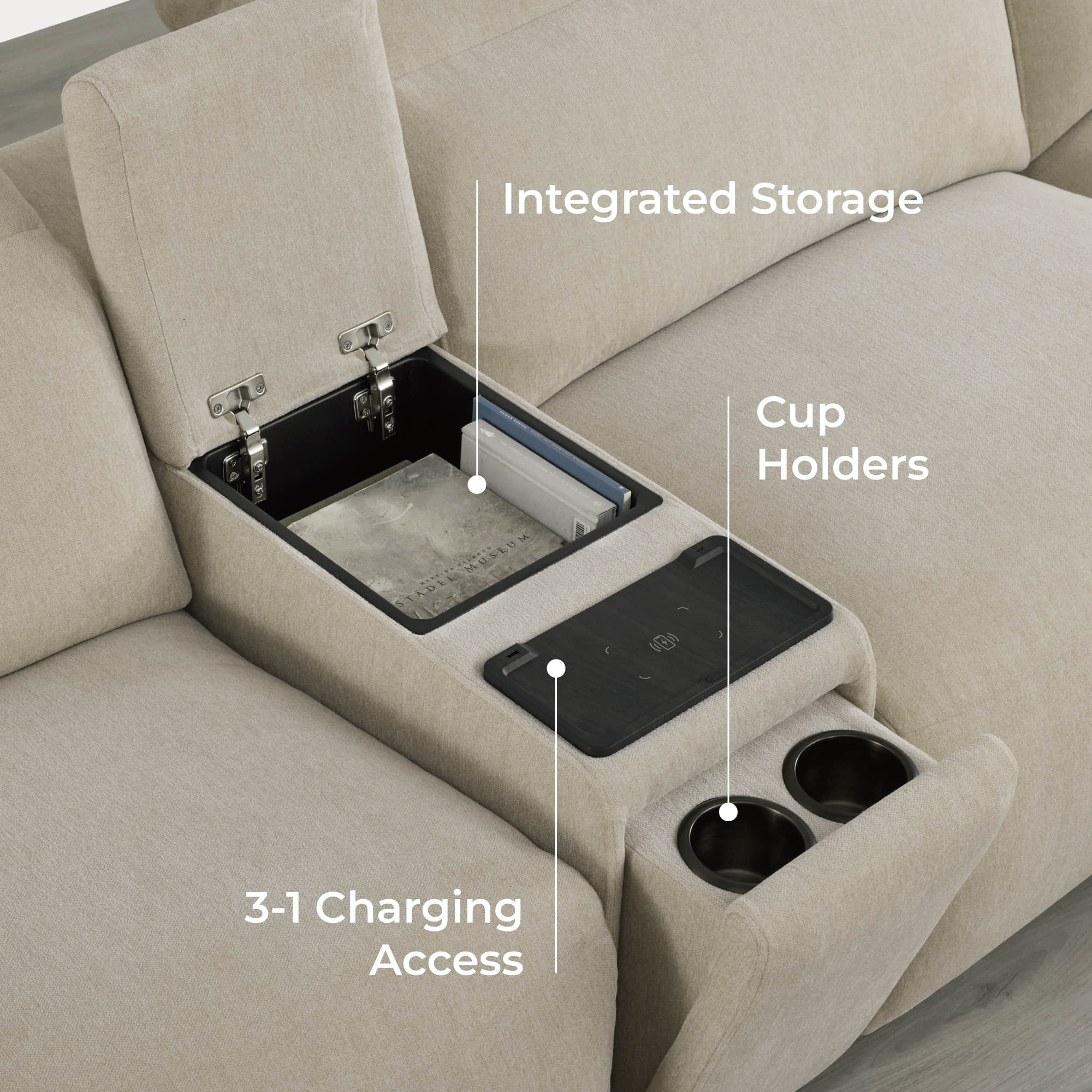 Haley Buttery-Soft 3-Seat Modular Power Reclining Sofa with Power Headrests - Image 63
