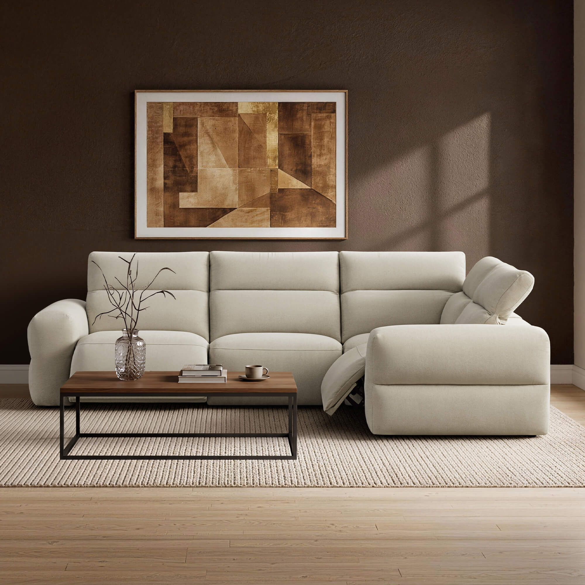 Haley Buttery-Soft 4-Seat Modular Power Reclining Sofa with Power Headrests - Image 6