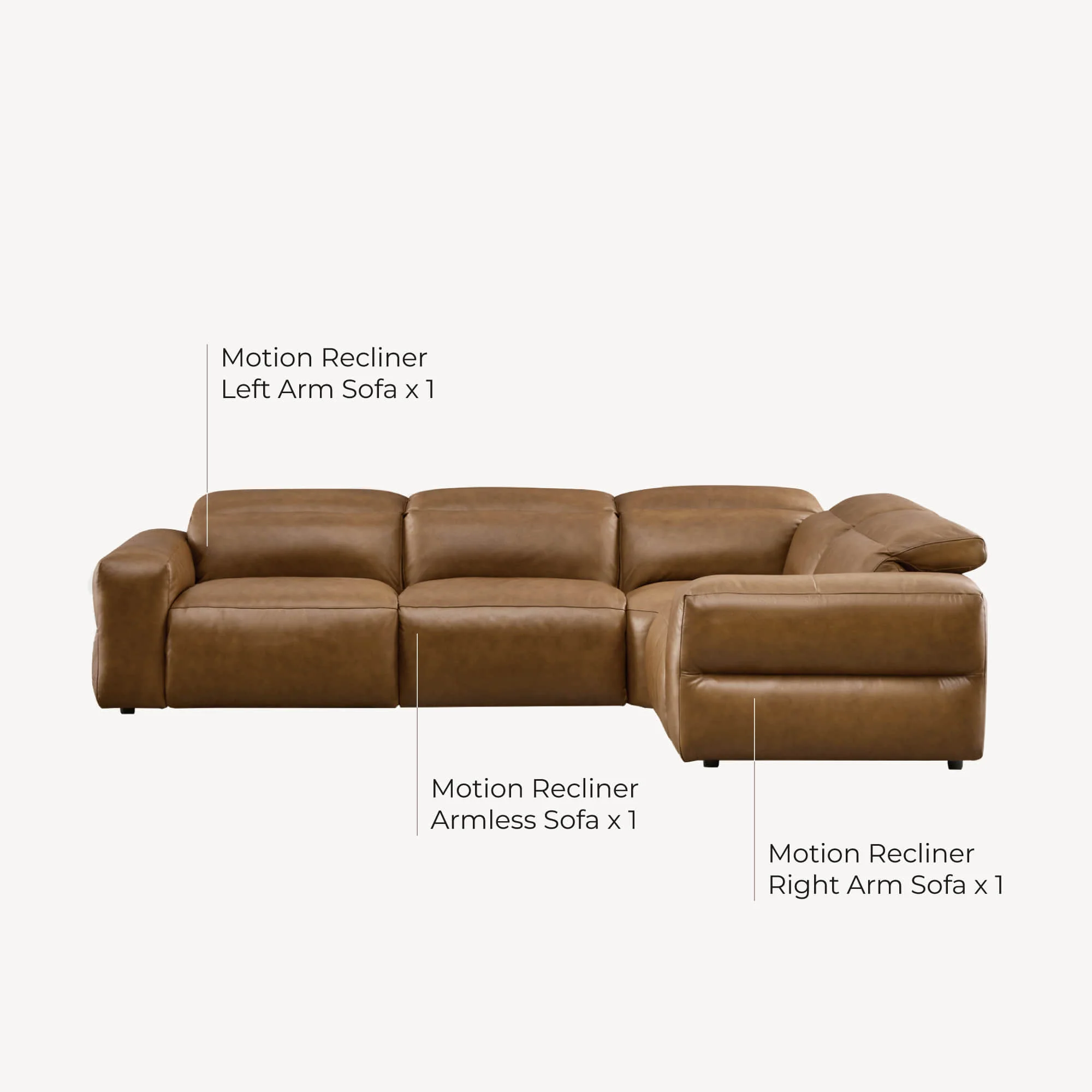 Haley Buttery-Soft 3-Seat Modular Power Reclining Sofa with Power Headrests - Image 52