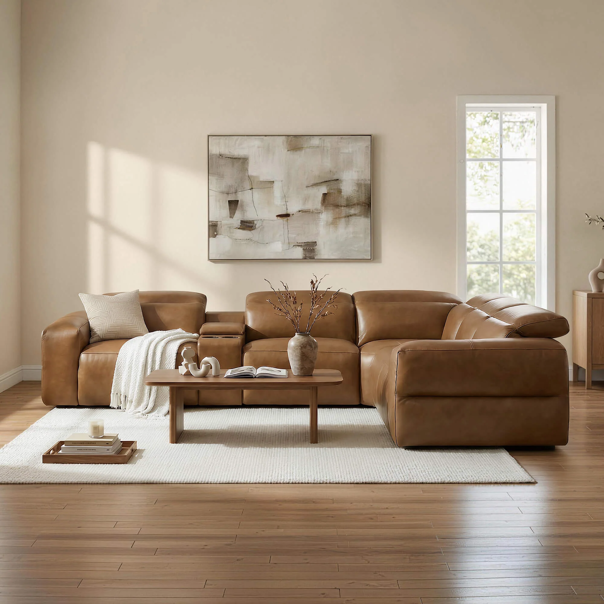 Haley Buttery-Soft 5-Seat Modular Power Reclining Sofa with Power Headrests - Image 37