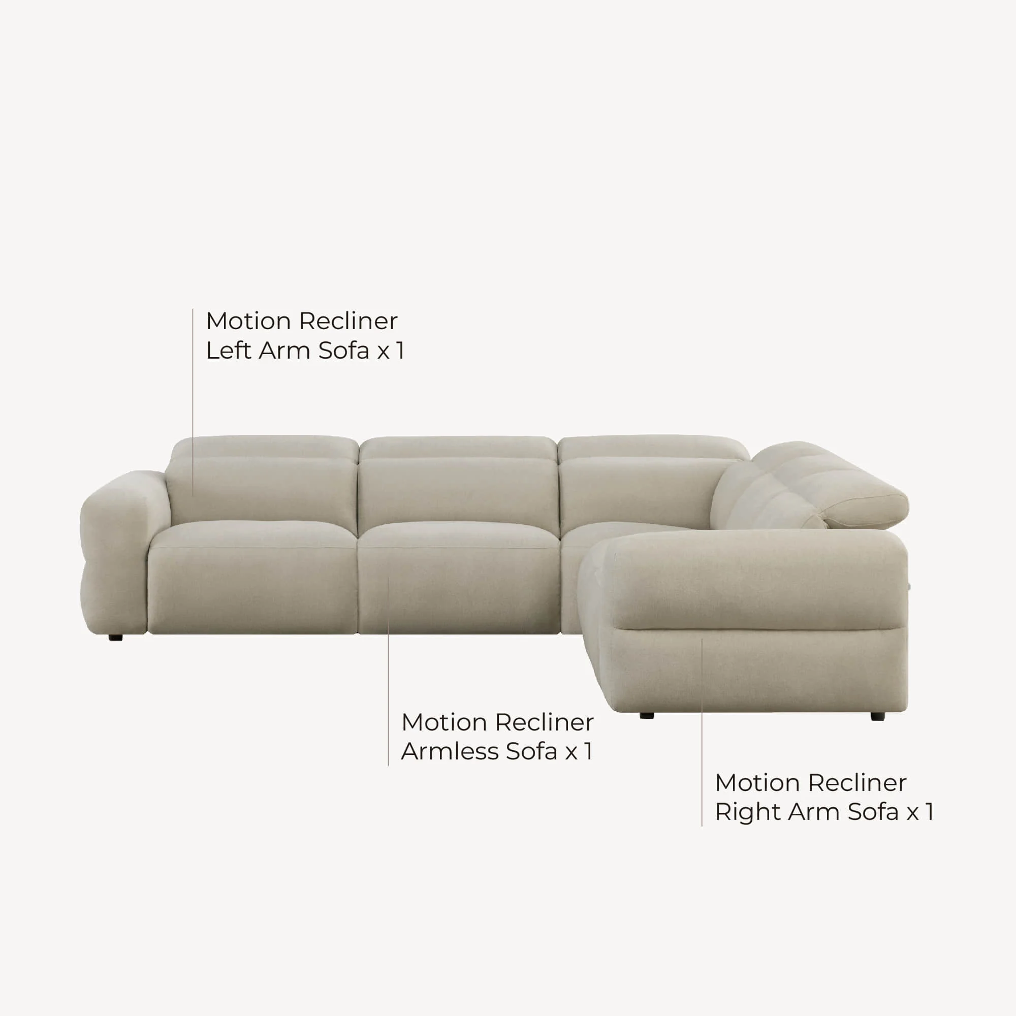 Haley Buttery-Soft 5-Seat Modular Power Reclining Sofa with Power Headrests - Image 66