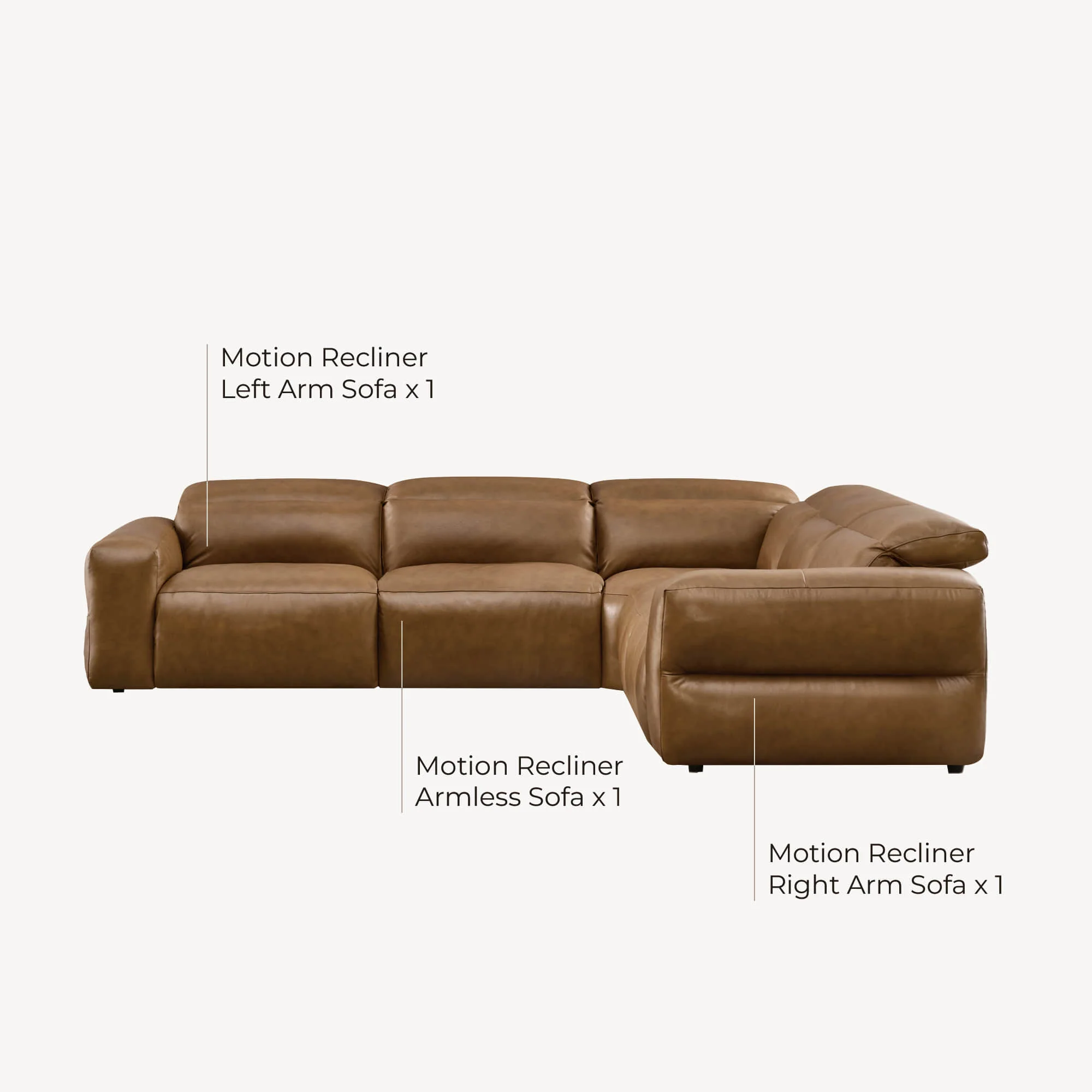 Haley Buttery-Soft 5-Seat Modular Power Reclining Sofa with Power Headrests - Image 67