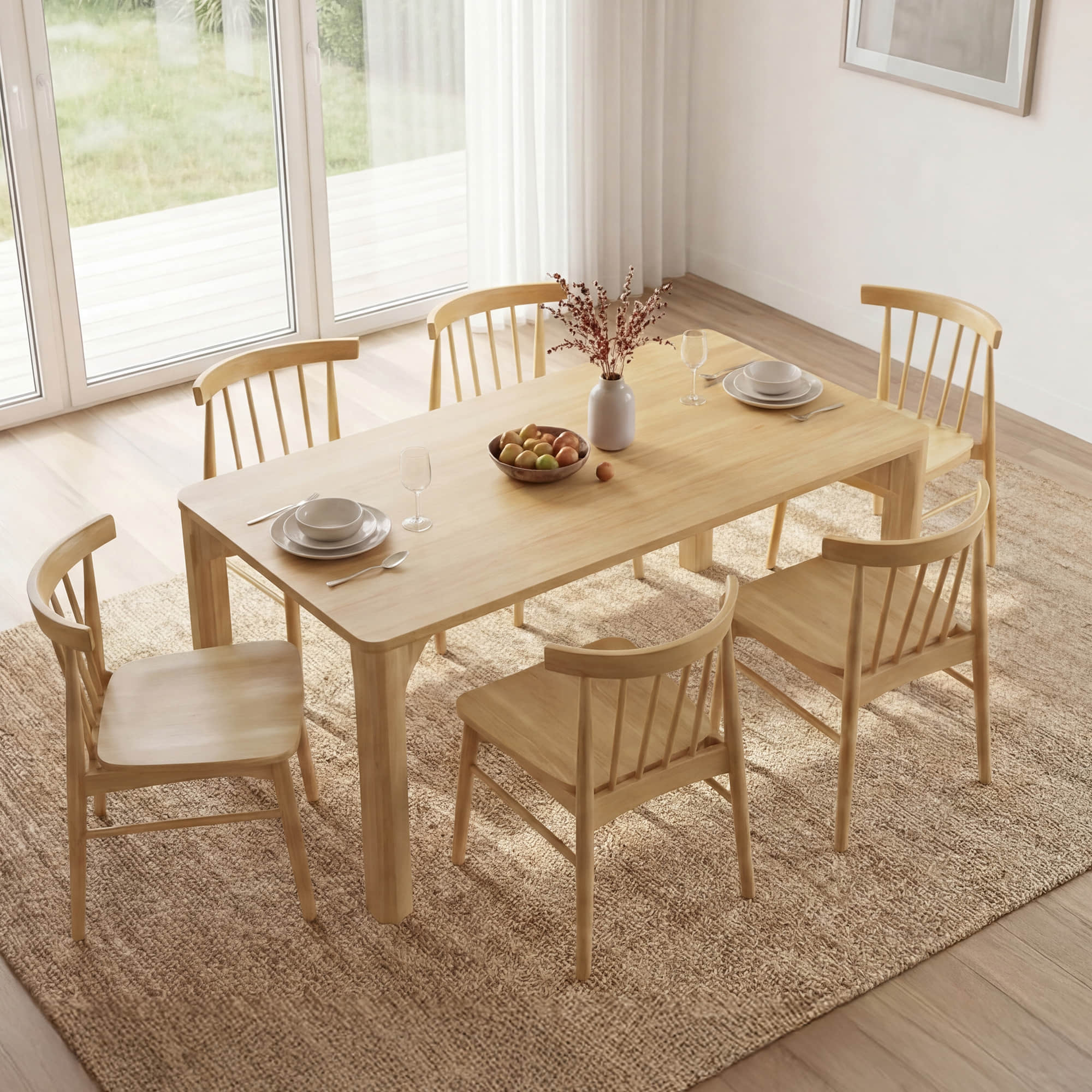 Hanna Mid-century Windsor Solid Wood Dining Chair(Set of 2) - Image 40