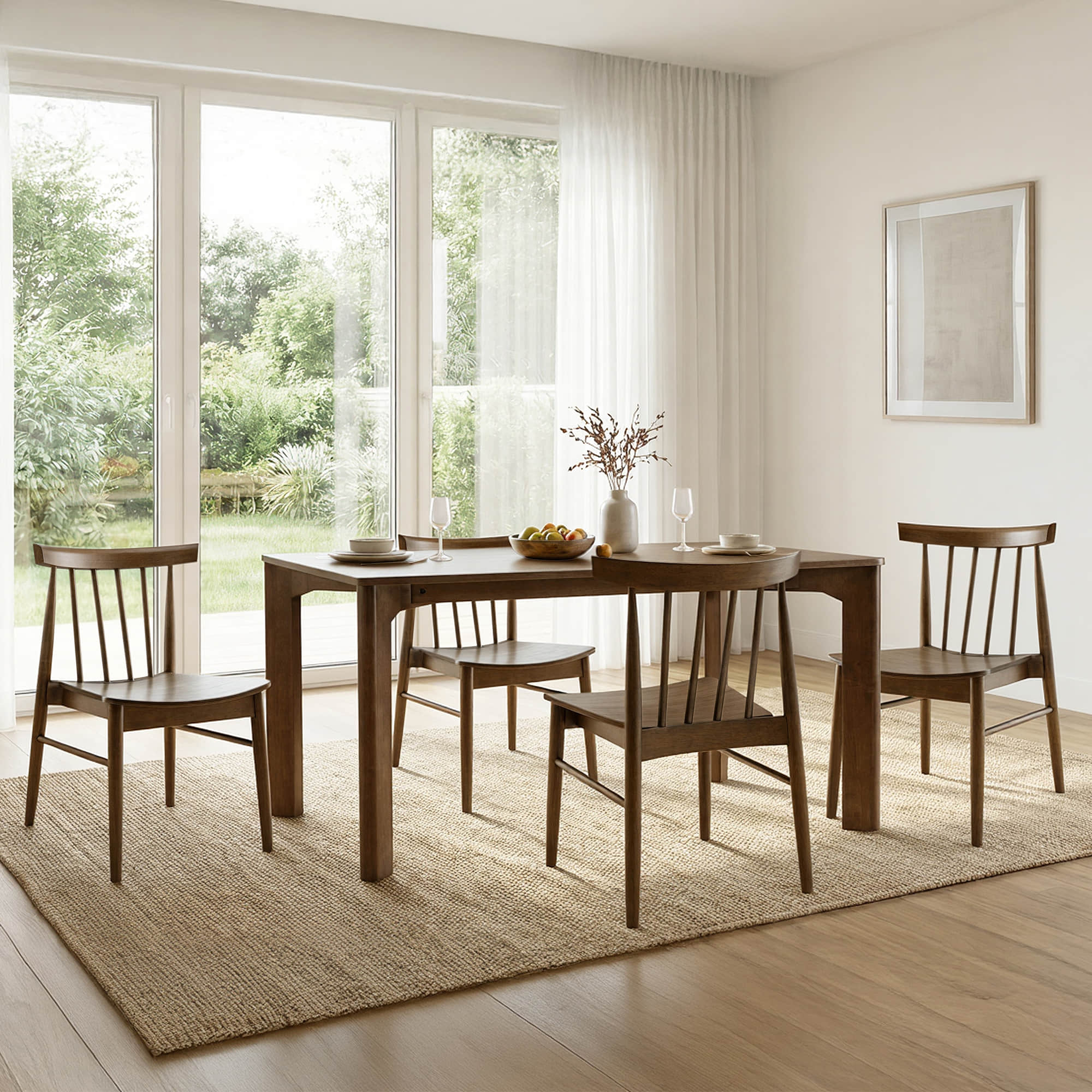 Hanna Mid-century Windsor Solid Wood Dining Chair(Set of 2) - Image 42