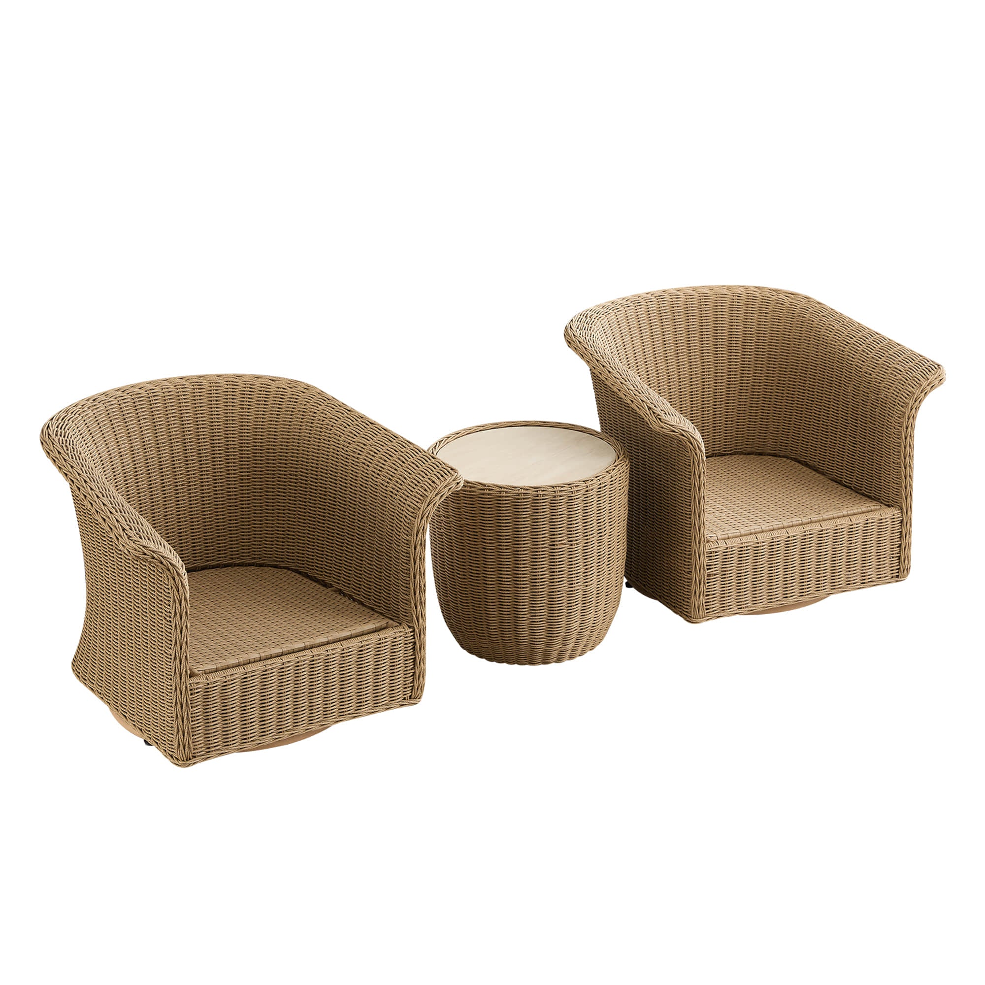 Haven Wicker Woven Outdoor Bistro Set - Image 21