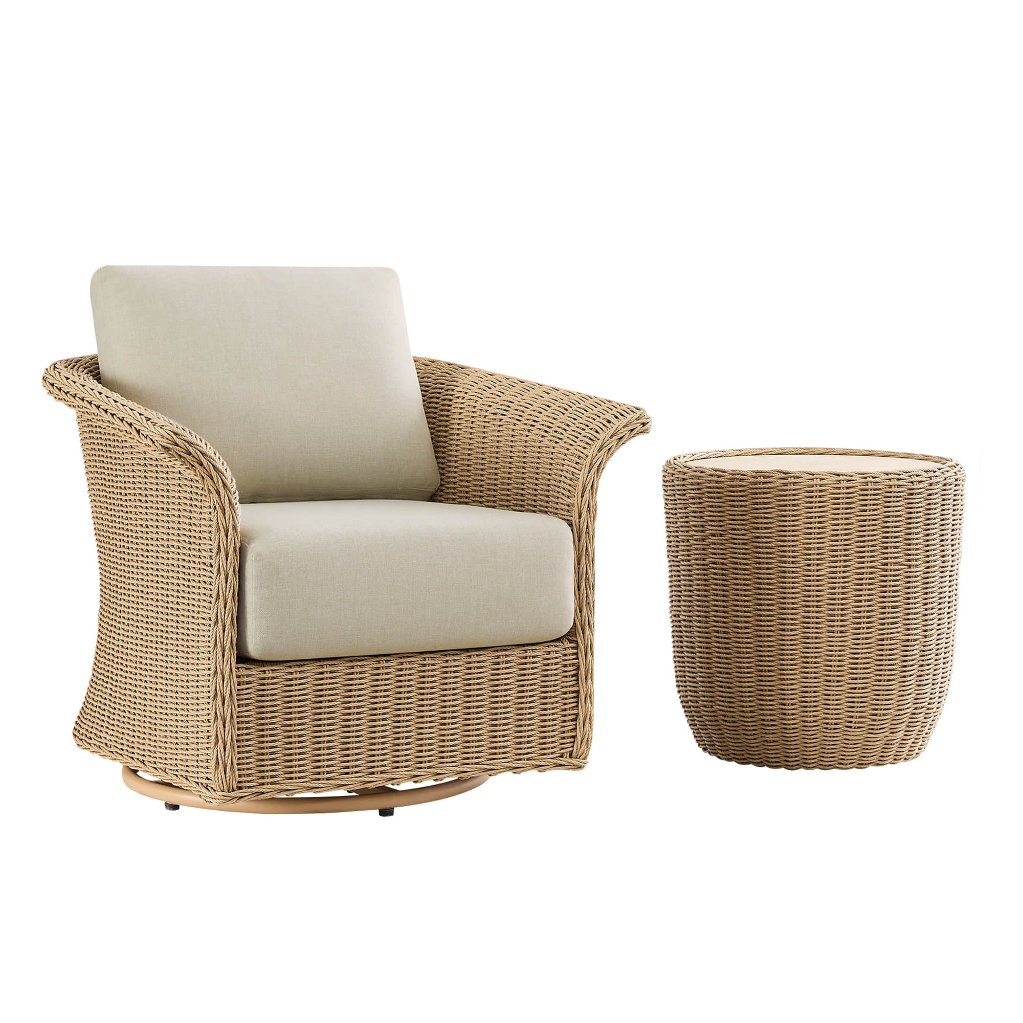 Haven Wicker Woven Outdoor Bistro Set - Image 27