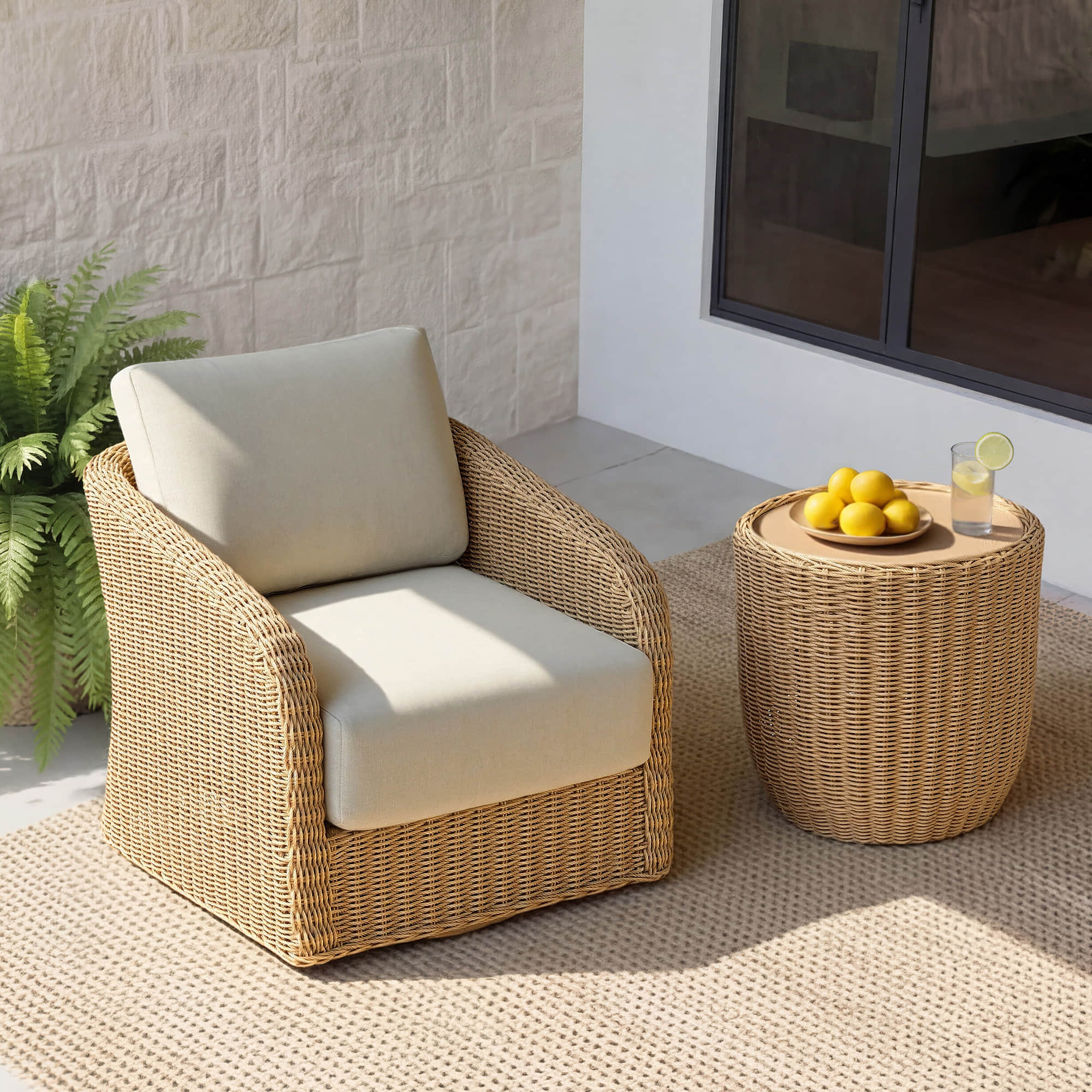 Haven Wicker Woven Outdoor Bistro Set - Image 39