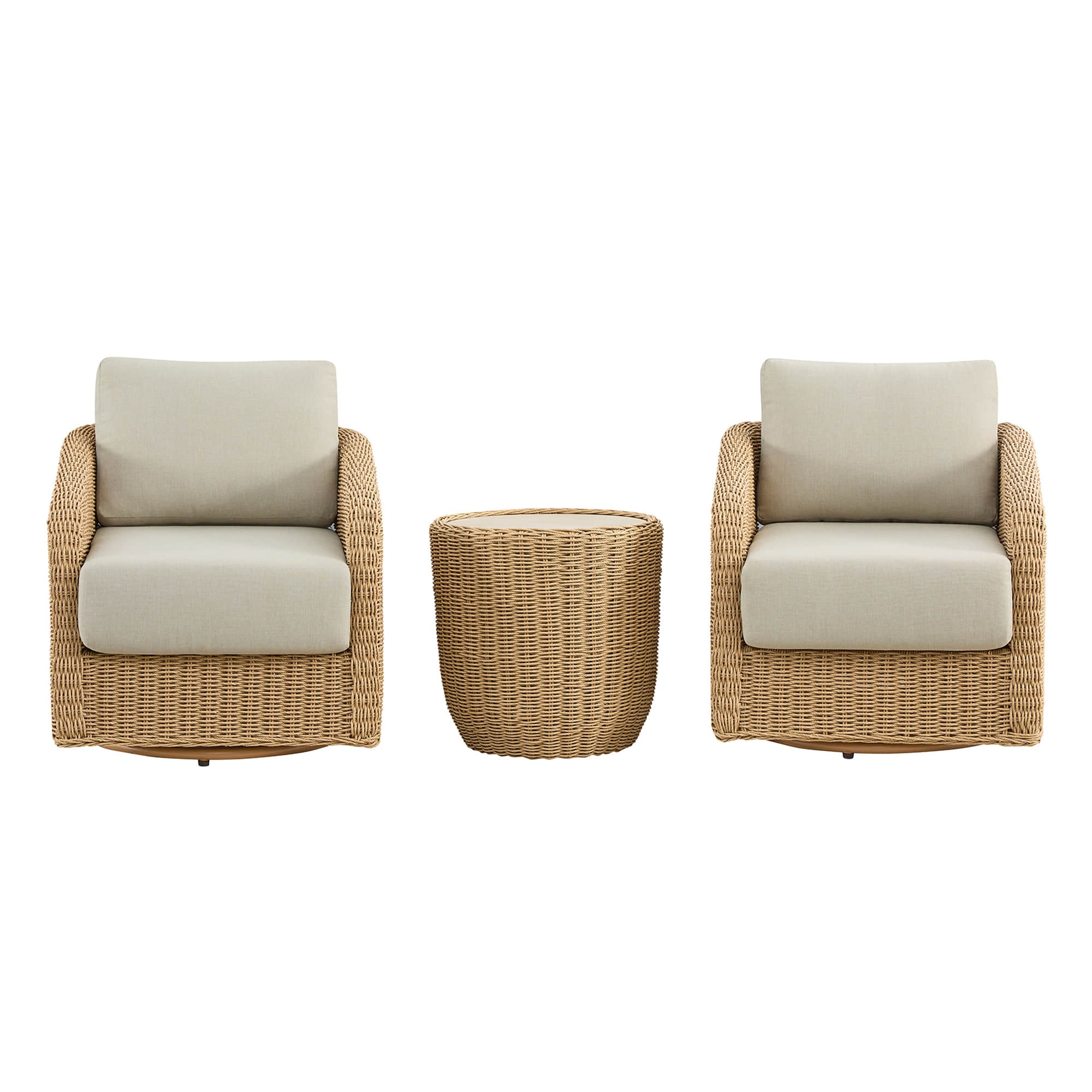 Haven Wicker Woven Outdoor Bistro Set - Image 46