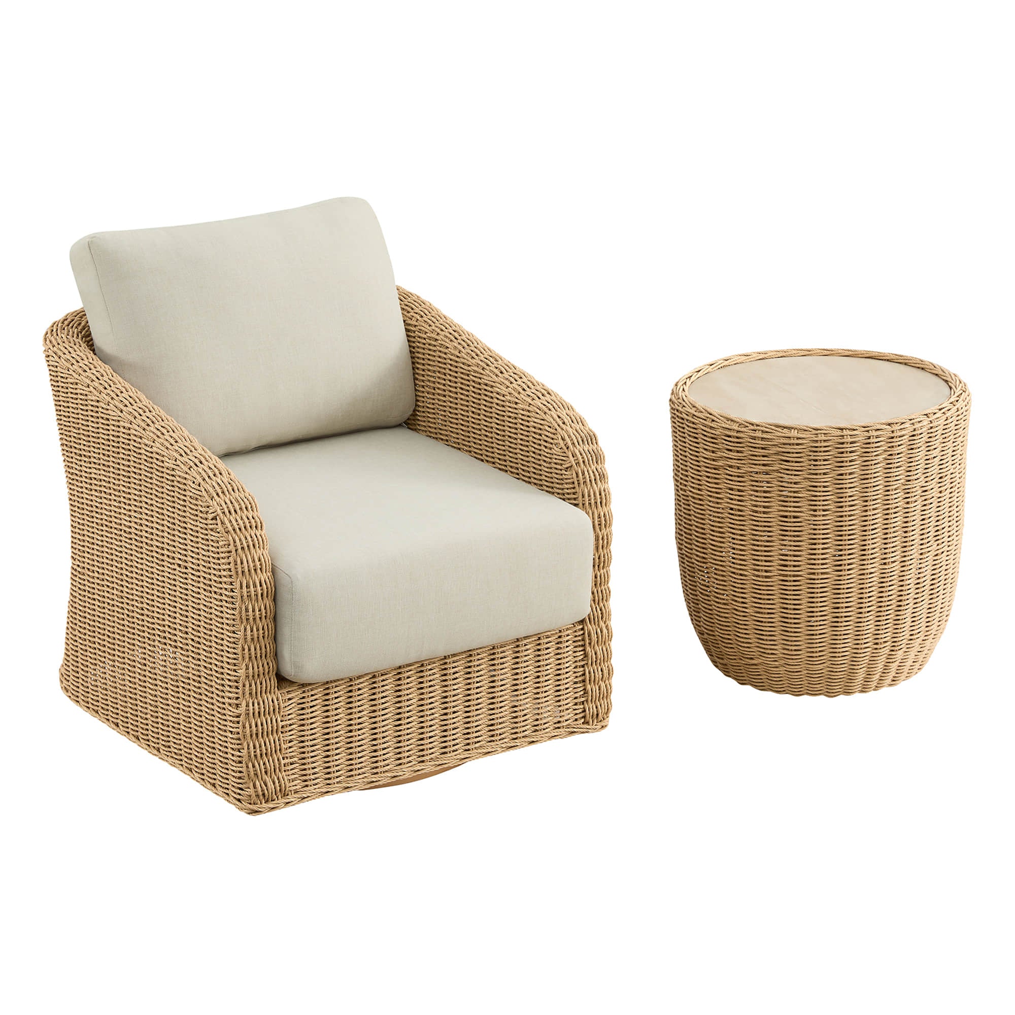 Haven Wicker Woven Outdoor Bistro Set - Image 48