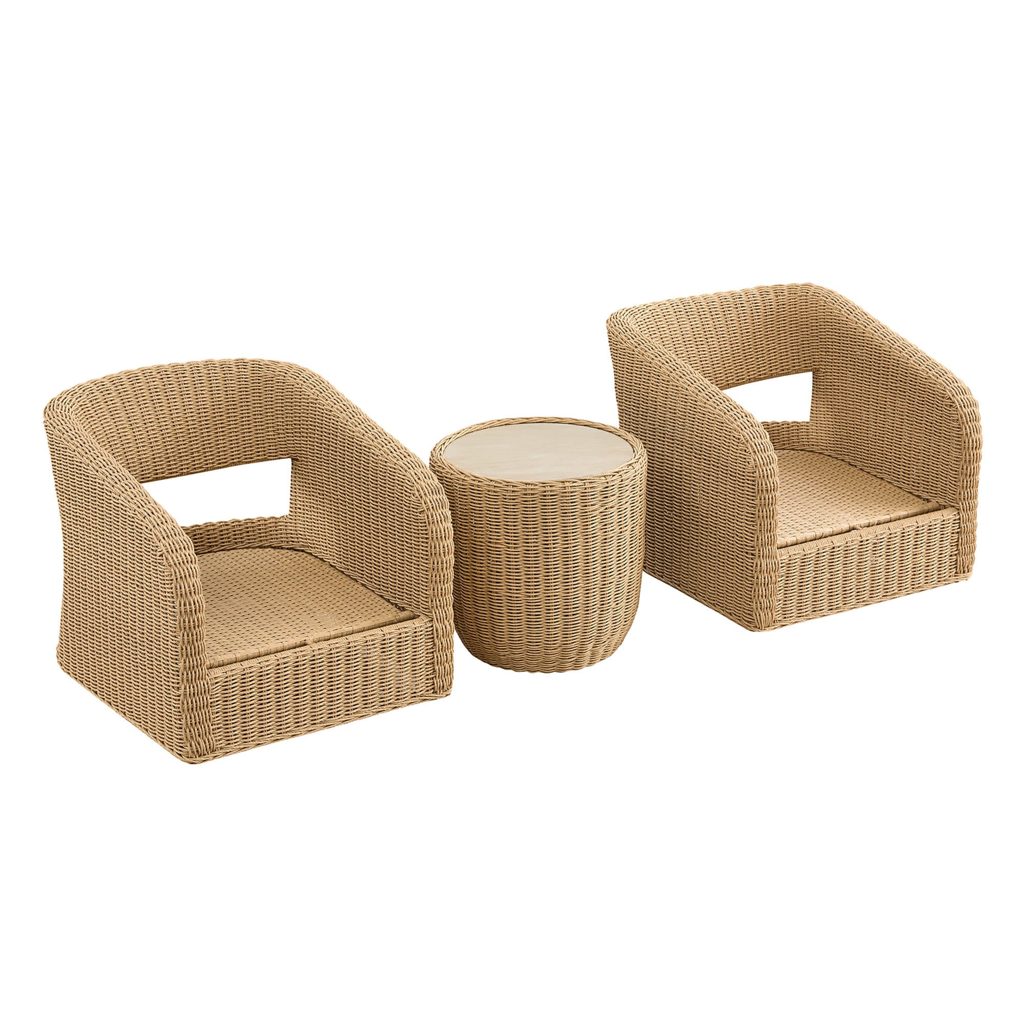 Haven Wicker Woven Outdoor Bistro Set - Image 59